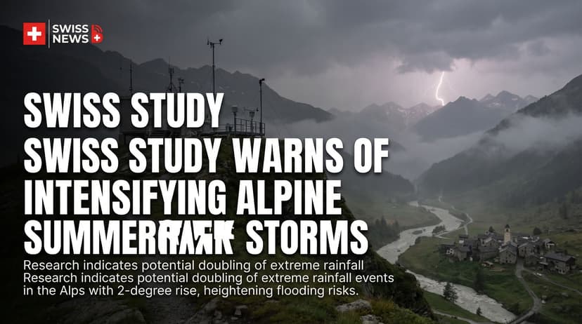 Swiss Study Warns of Intensifying Alpine Summer Storms