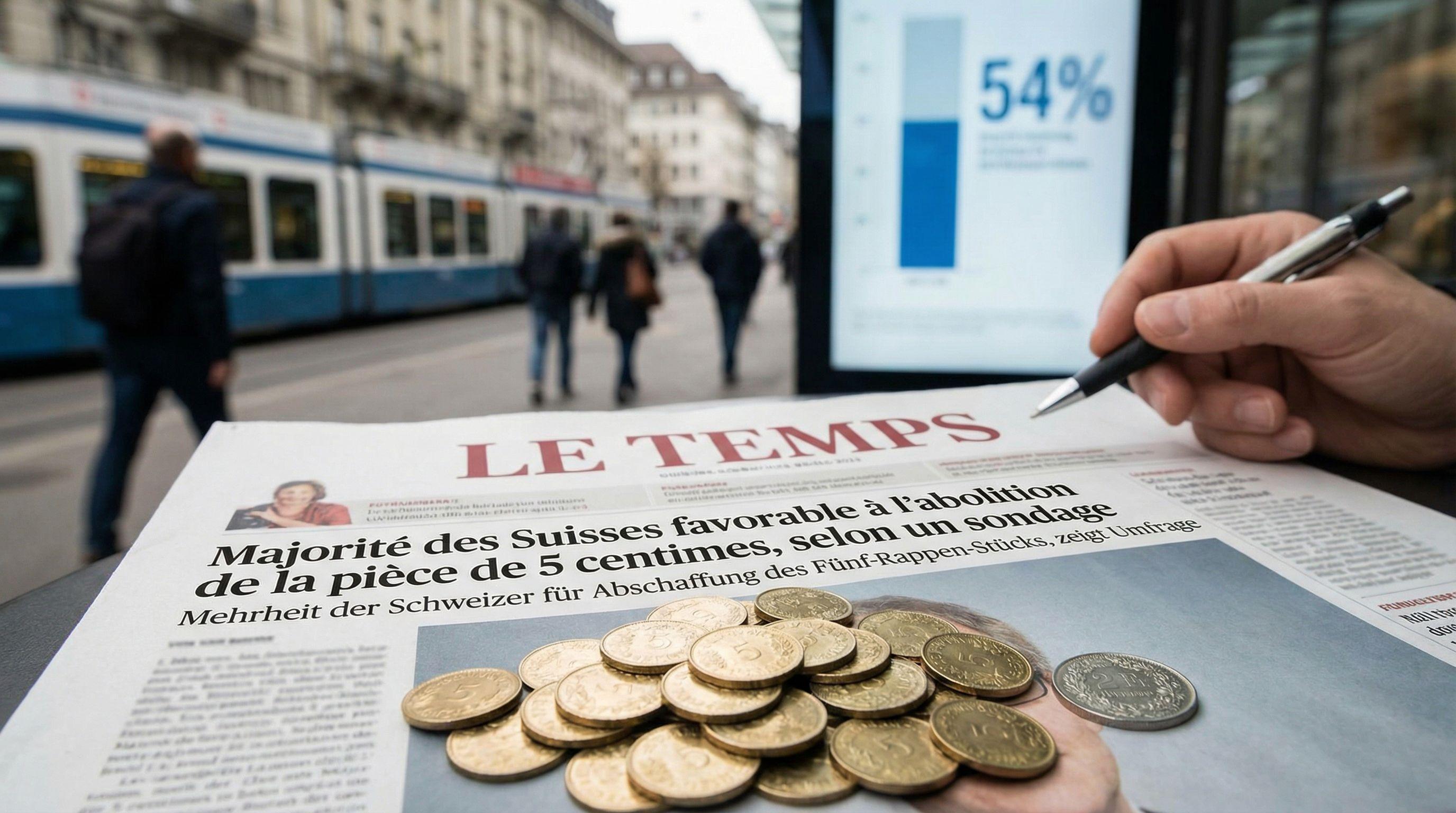 Majority of Swiss Support Abolishing Five-Centime Coin, Survey Shows