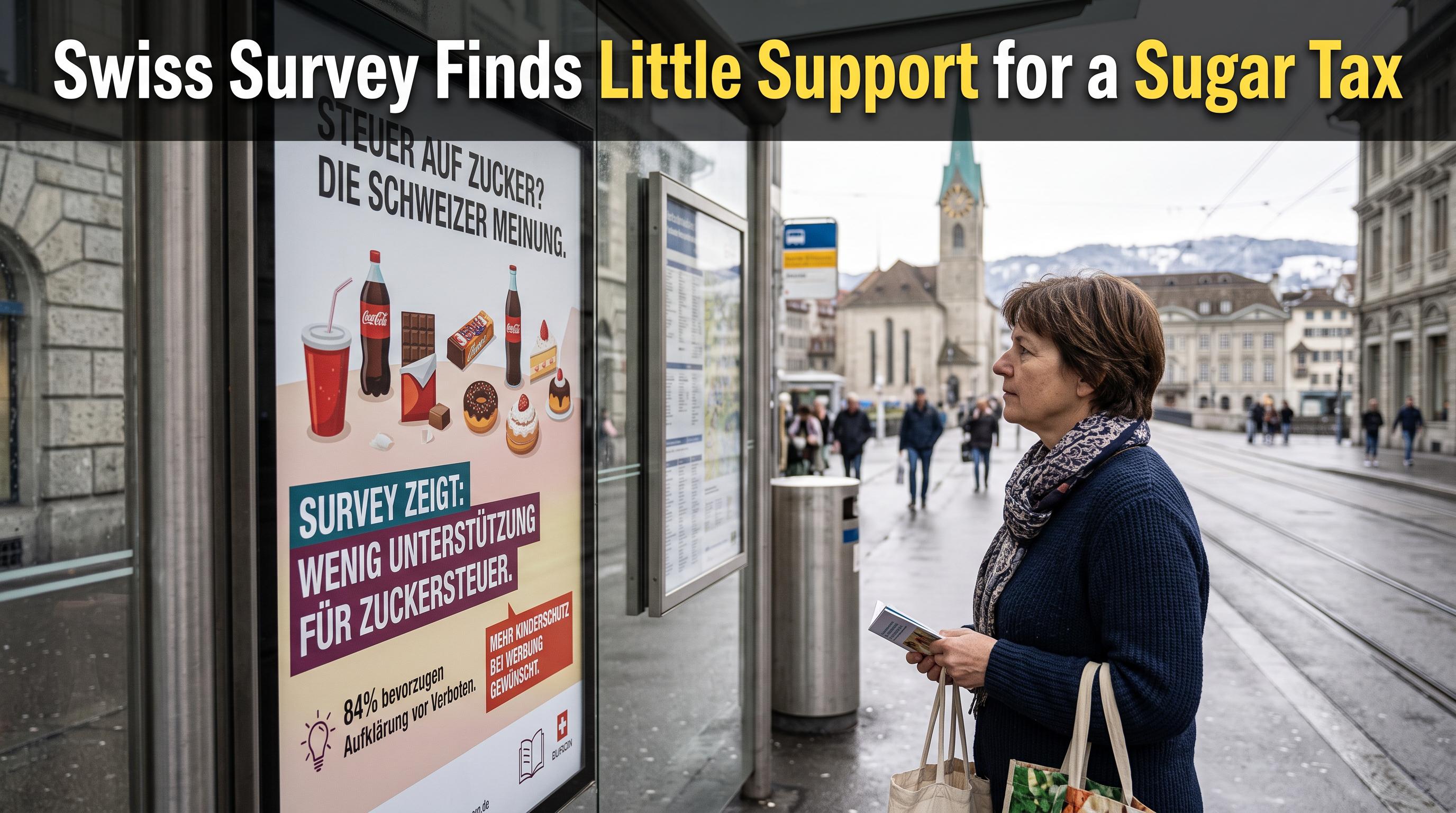 Swiss Survey Finds Little Support for a Sugar Tax