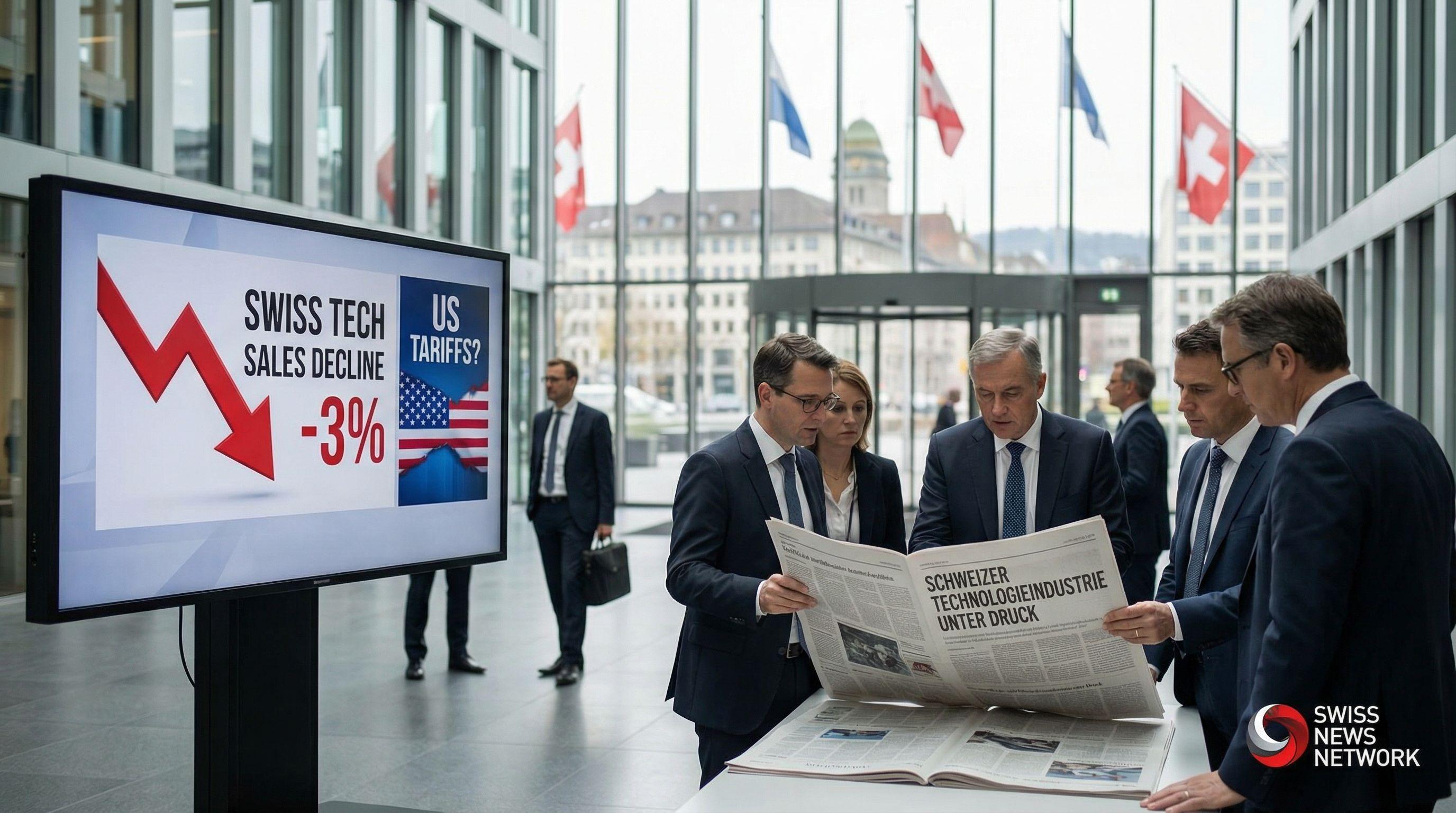 Swiss Tech Industry Faces 3% Sales Decline Amid US Tariff Concerns
