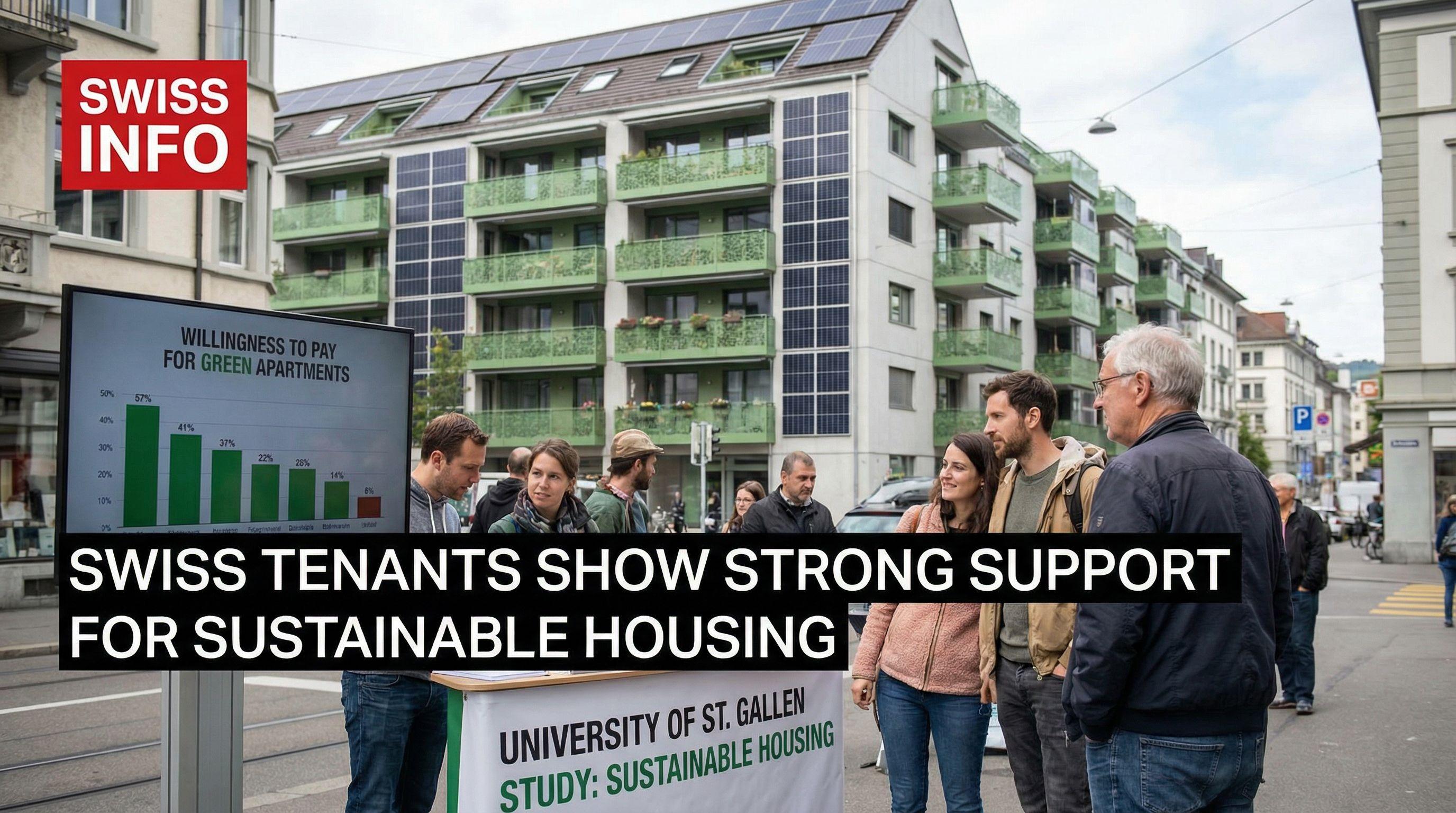 Swiss Tenants Show Strong Support for Sustainable Housing
