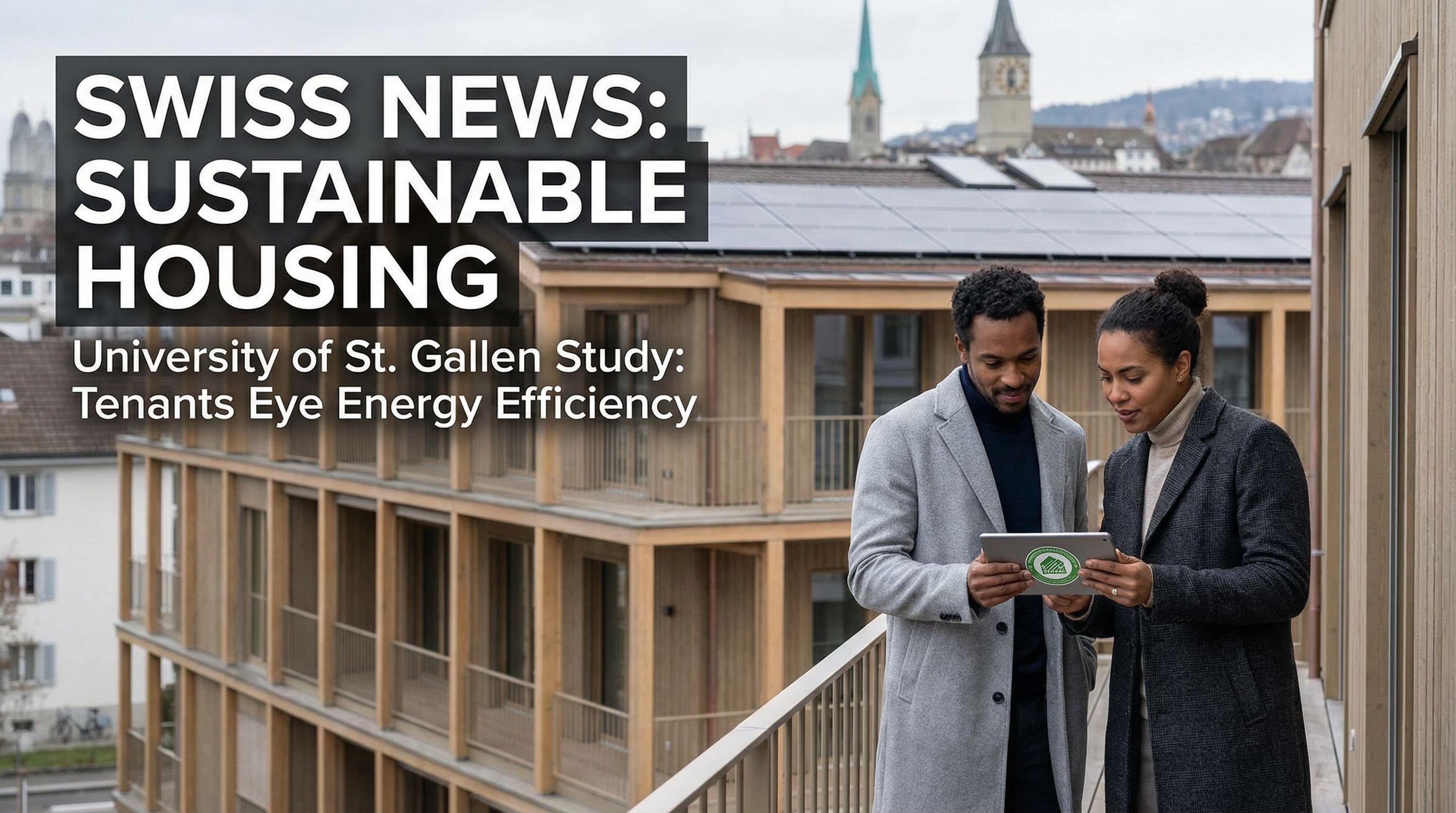 Swiss Tenants Willing to Pay Premium for Sustainable Housing