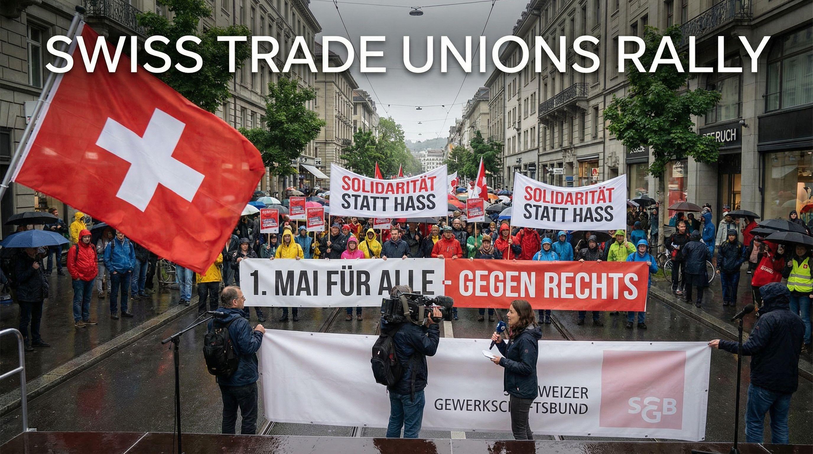 Swiss Trade Unions Rally for May 1st Against 'Right-Wing Extremism'