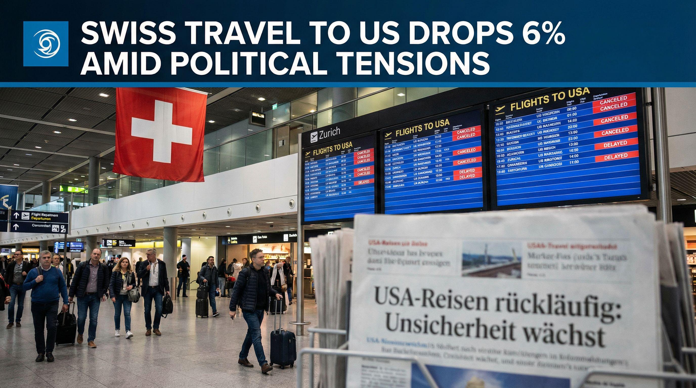 Swiss Travel to US Drops 6% Amid Political Tensions