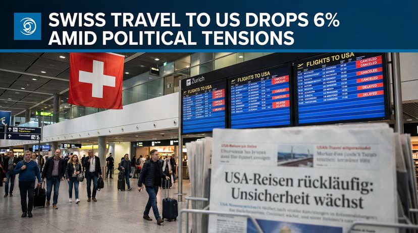 Swiss Travel to US Drops 6% Amid Political Tensions