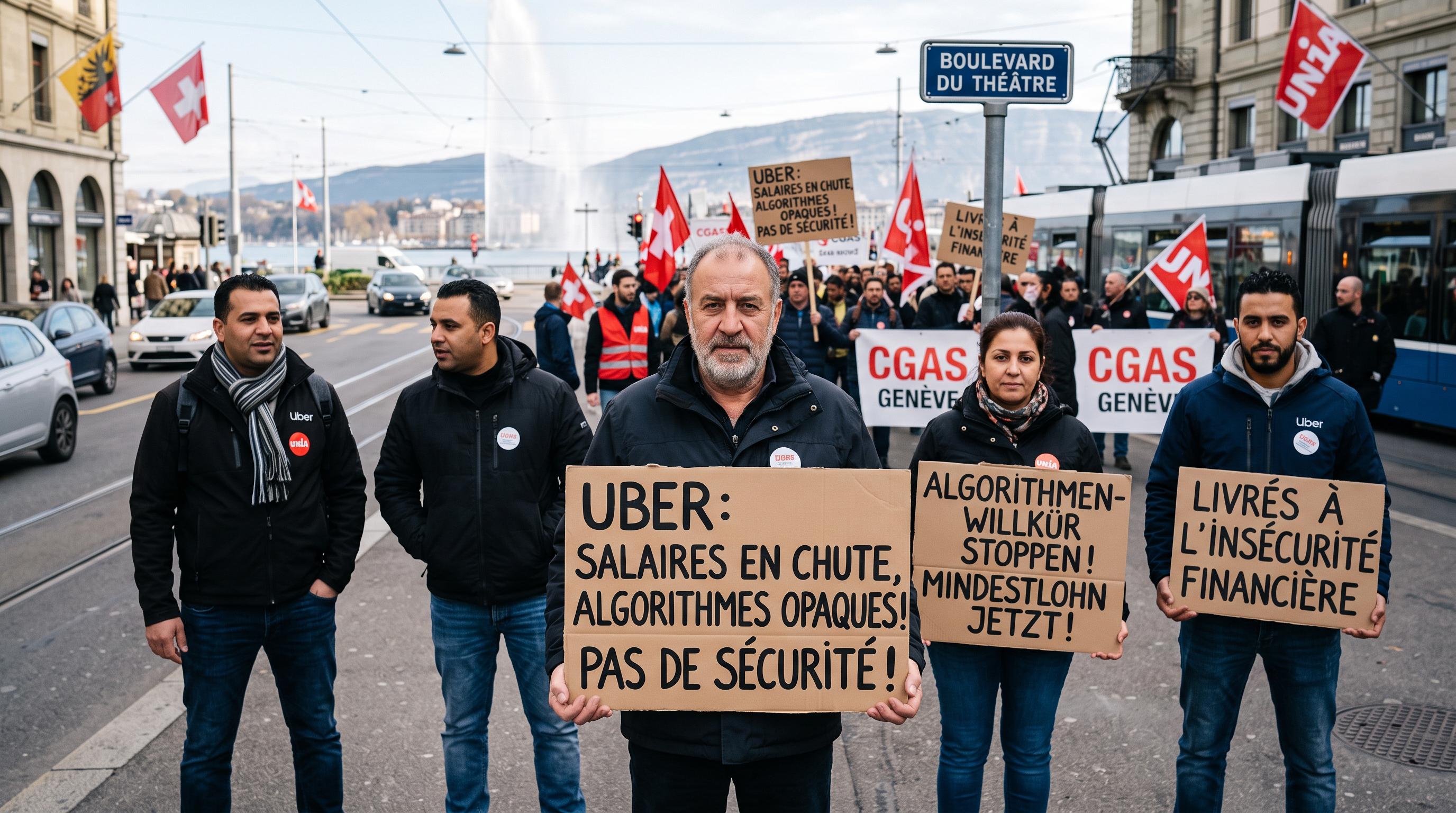 Swiss Uber drivers challenge falling pay and opaque algorithms