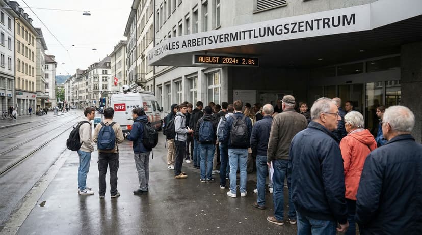 Swiss Unemployment Edges Up to 2.8% in August