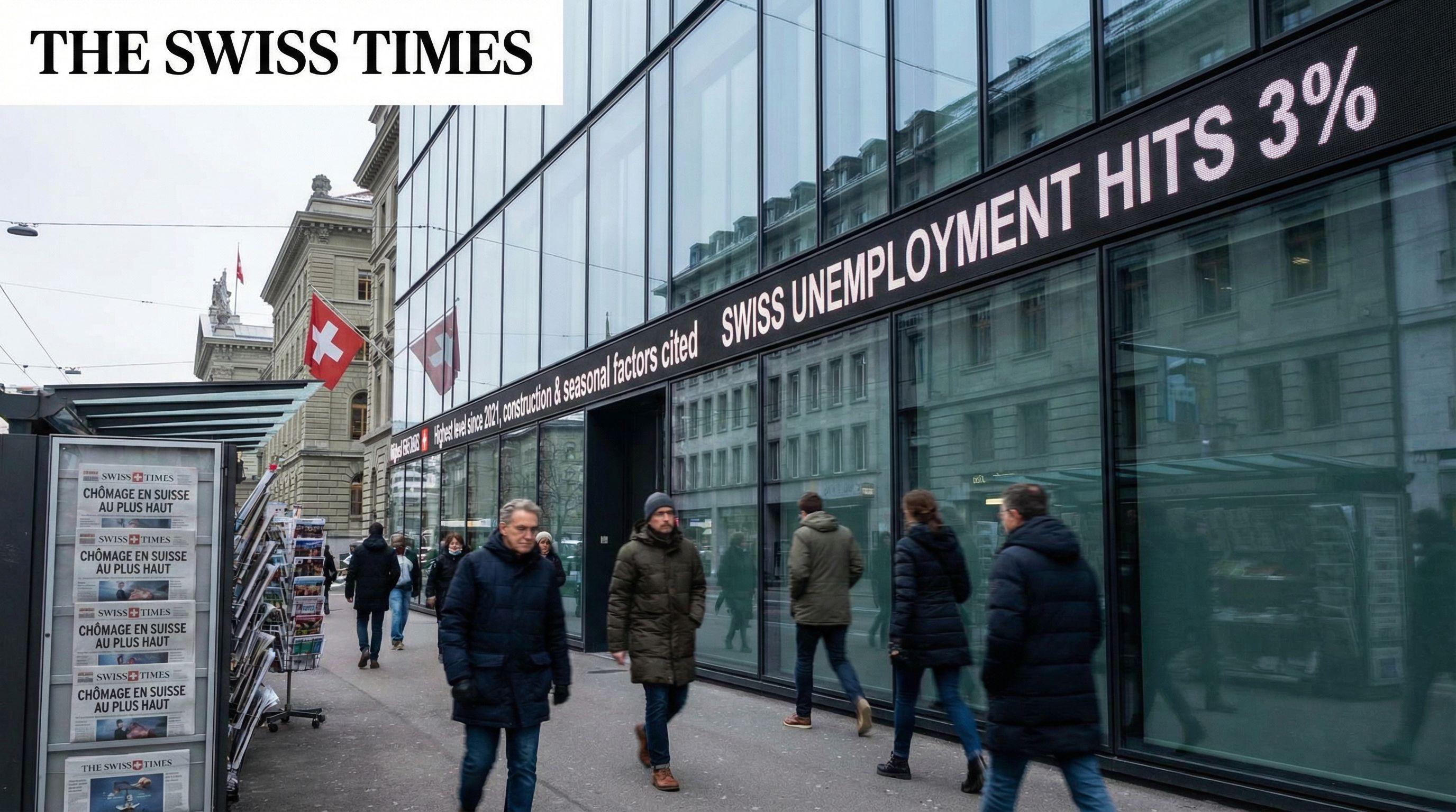 Swiss Unemployment Hits Three-Year High
