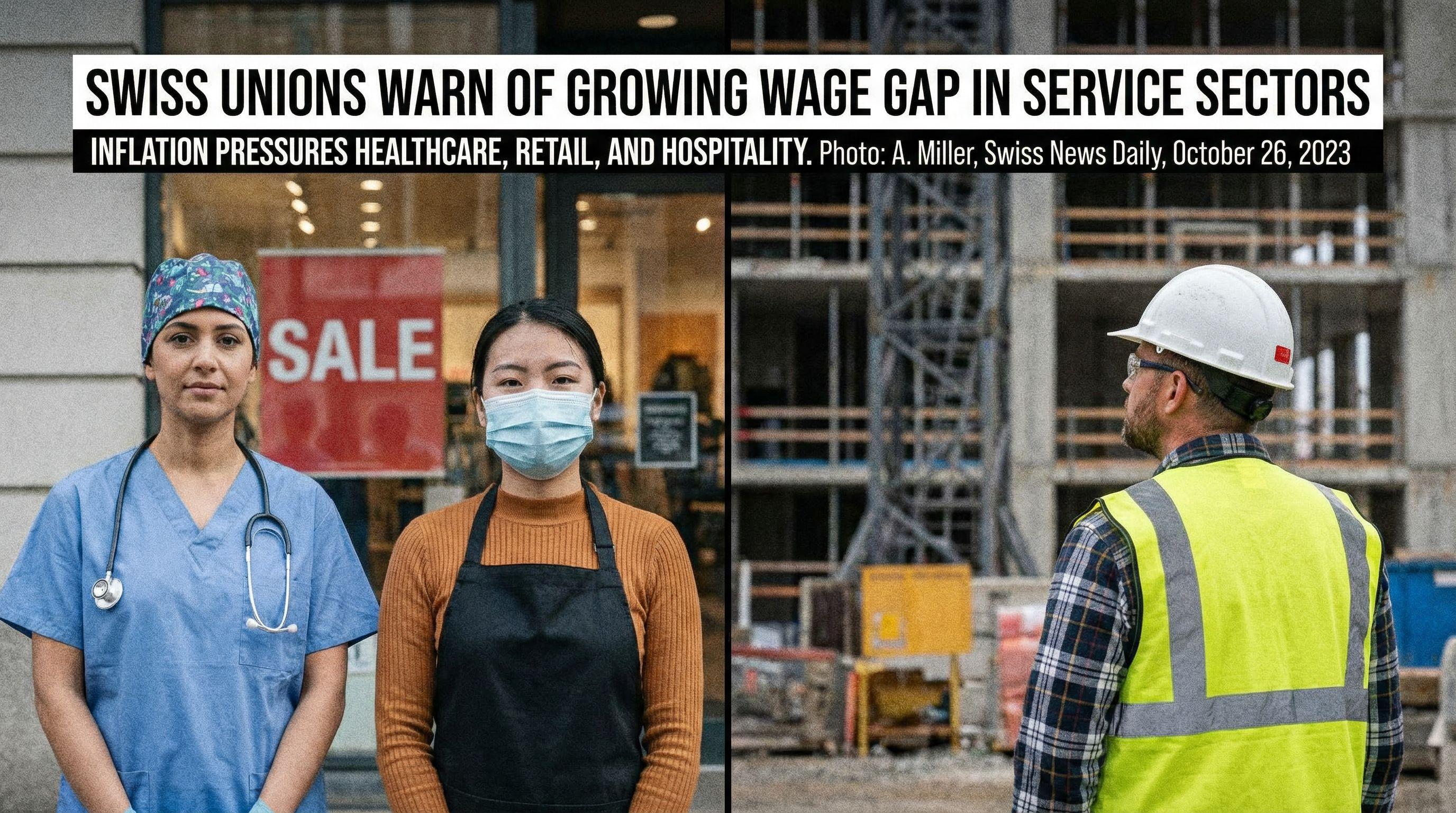 Swiss unions warn of growing wage gap in service sectors