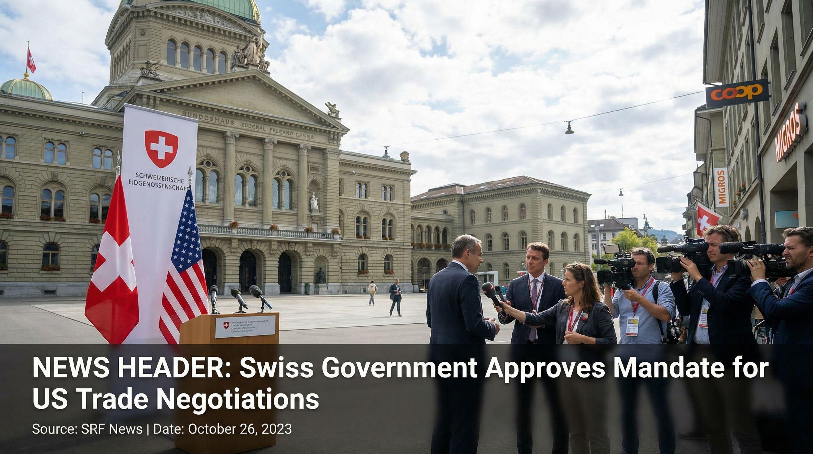 Swiss Government Approves Mandate for US Trade Negotiations