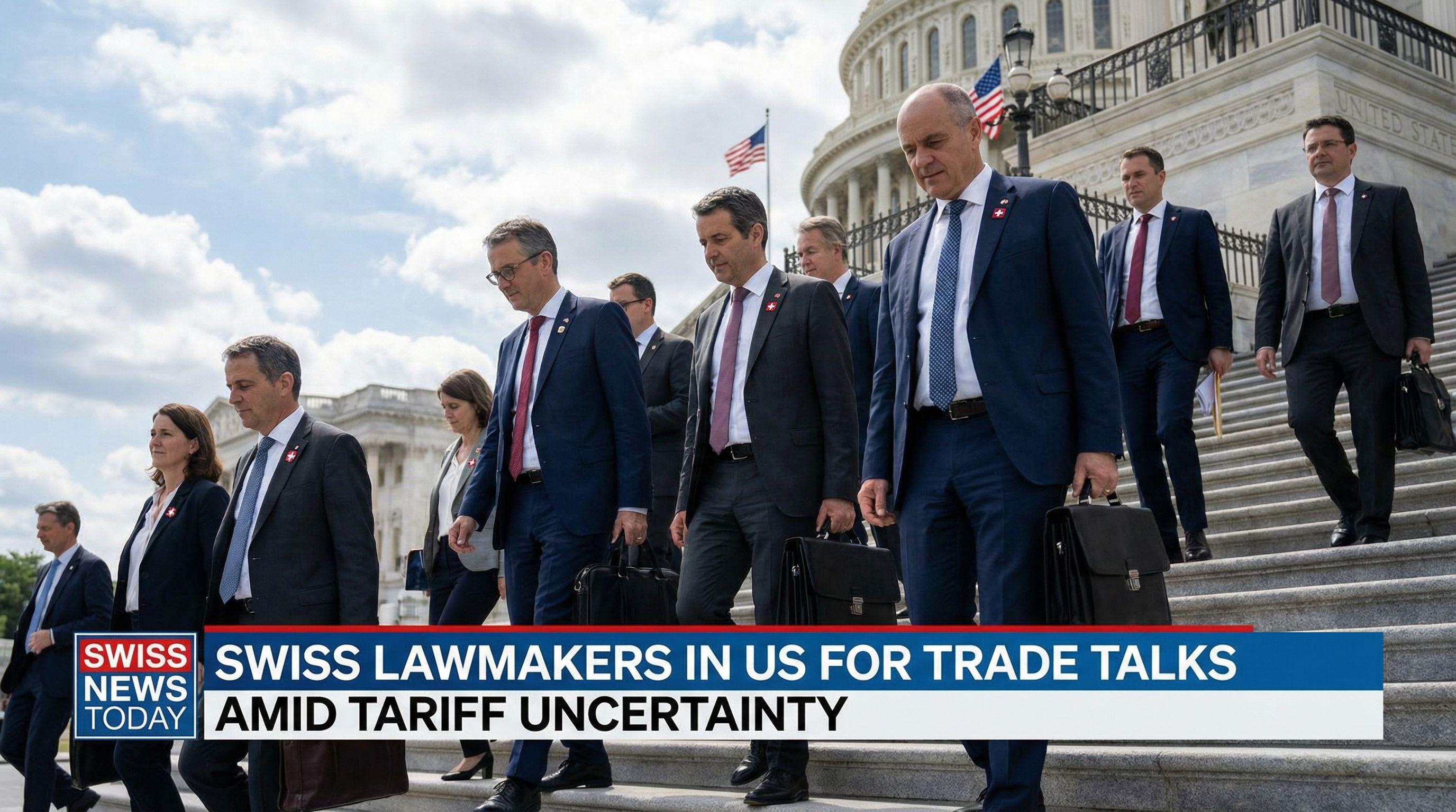 Swiss Lawmakers in US for Trade Talks Amid Tariff Uncertainty
