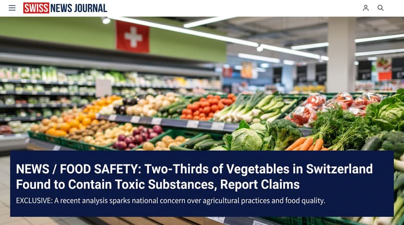 Two-Thirds of Vegetables in Switzerland Found to Contain Toxic Substances, Report Claims