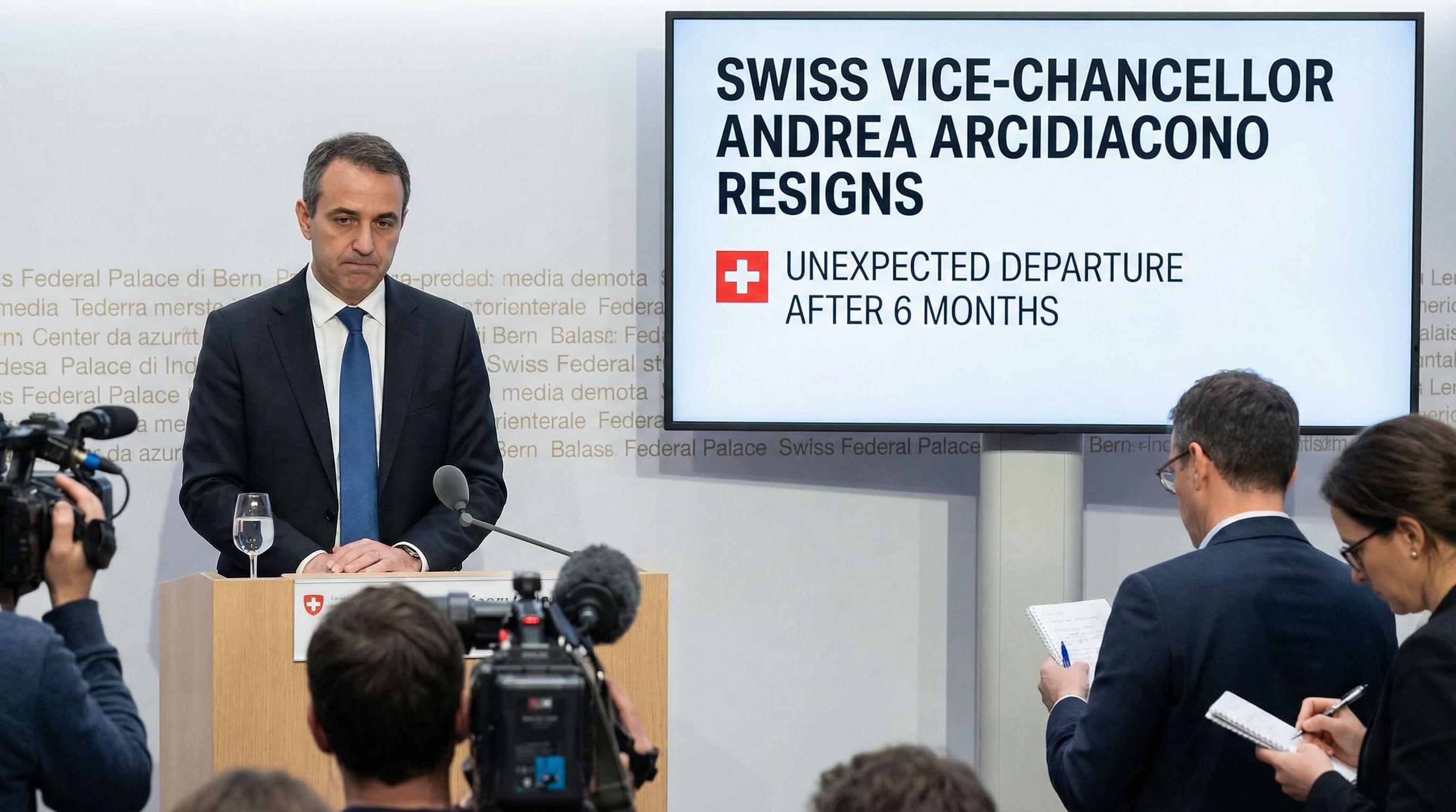 Swiss Vice-Chancellor's Surprise Resignation After Six Months