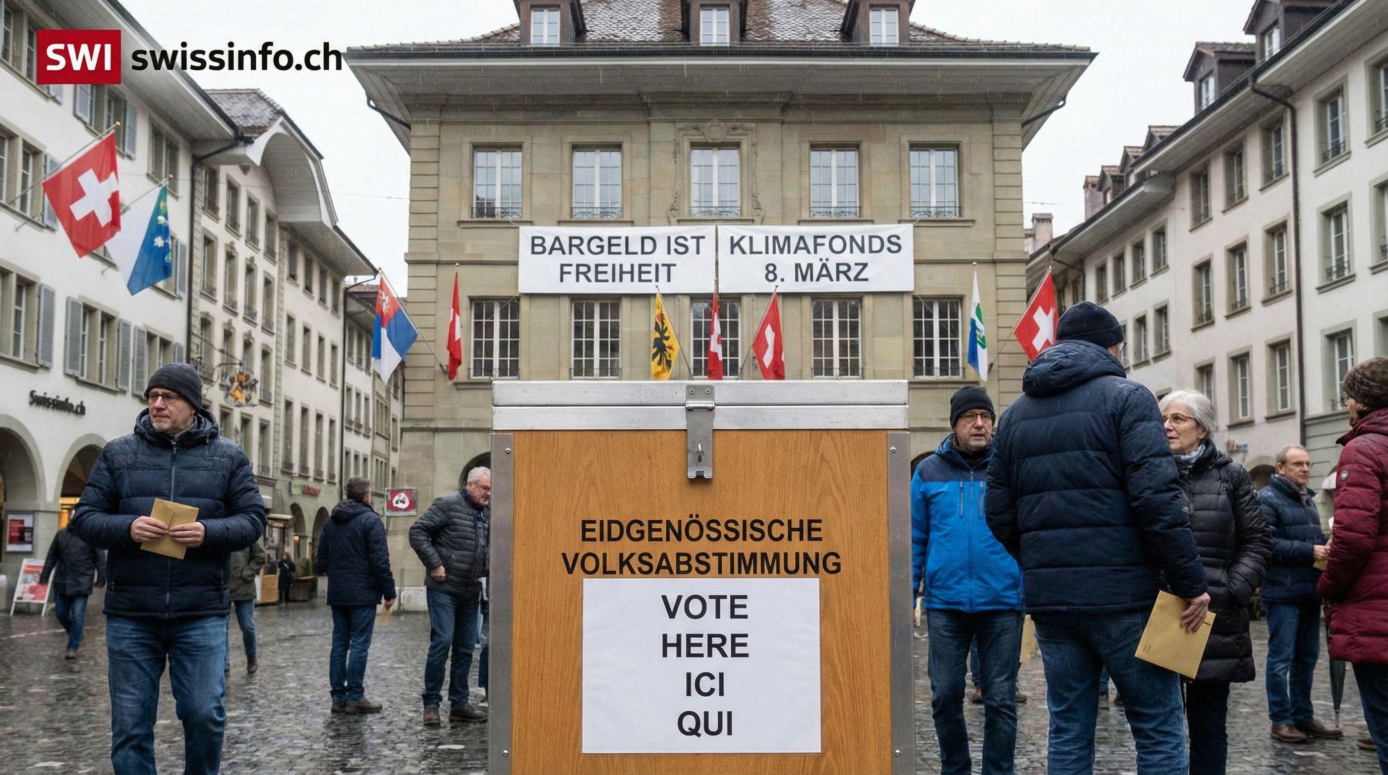Upcoming Votes: Swiss to Decide on Future of Cash and Climate Action Funding