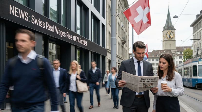 Swiss Wages Rise Above Inflation Rate in 2024