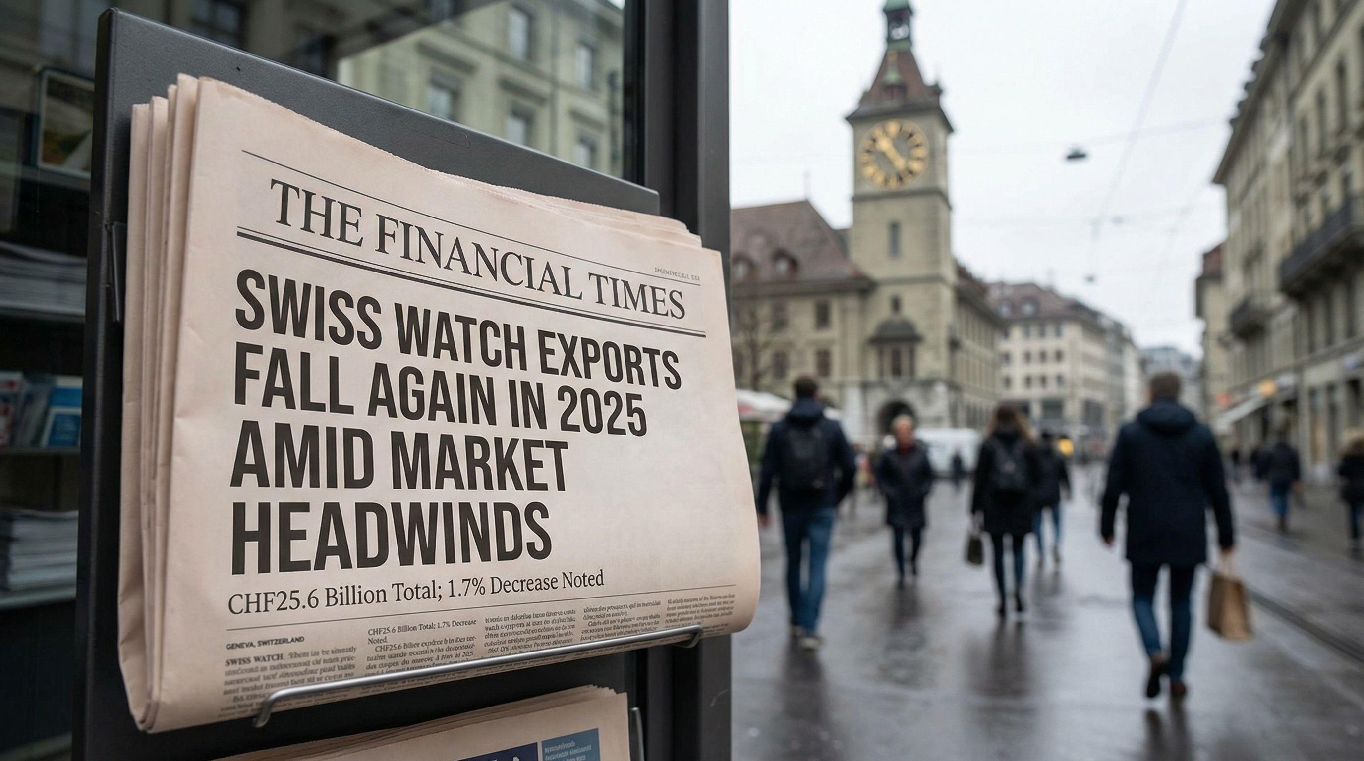 Swiss Watch Exports Continued to Fall in 2025 Amid Market Headwinds