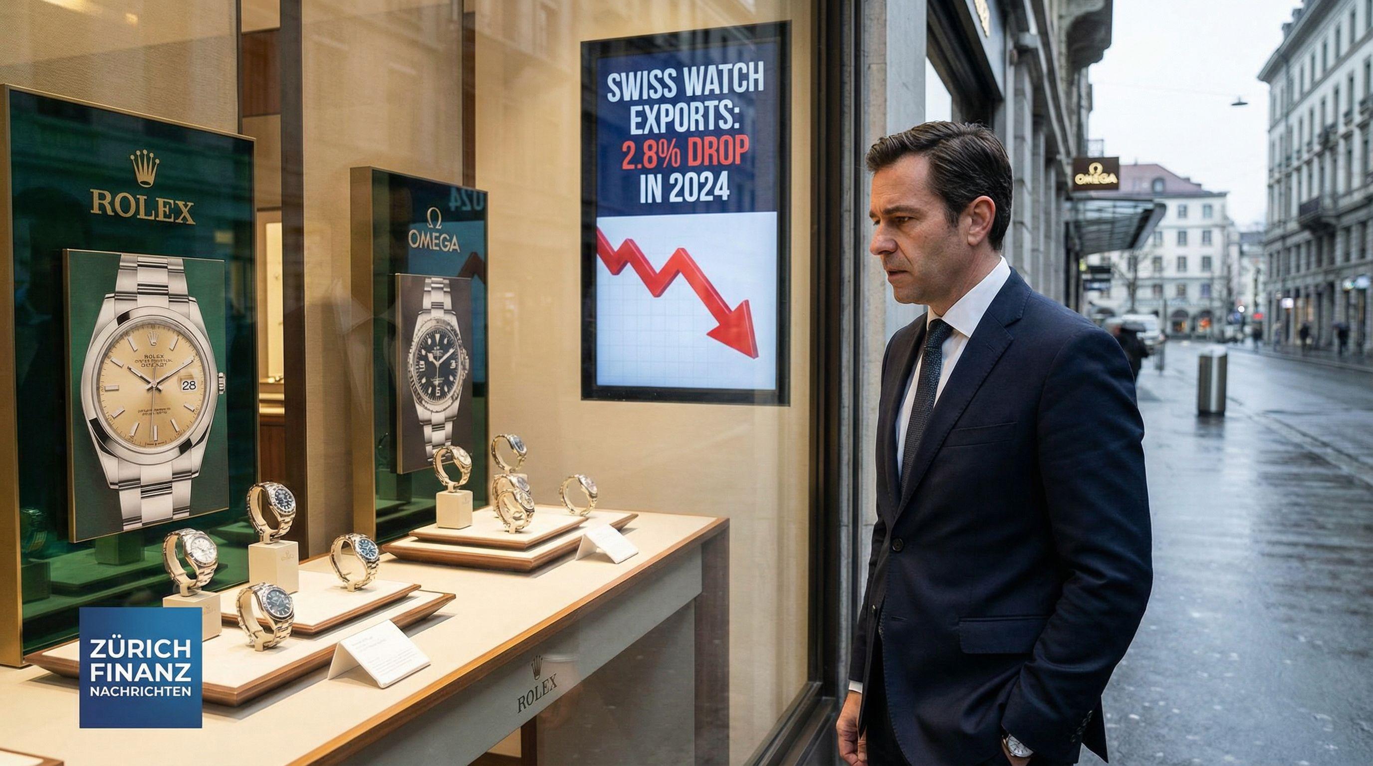 Swiss Watch Industry Faces Sharp Decline with 2.8% Export Drop in 2024