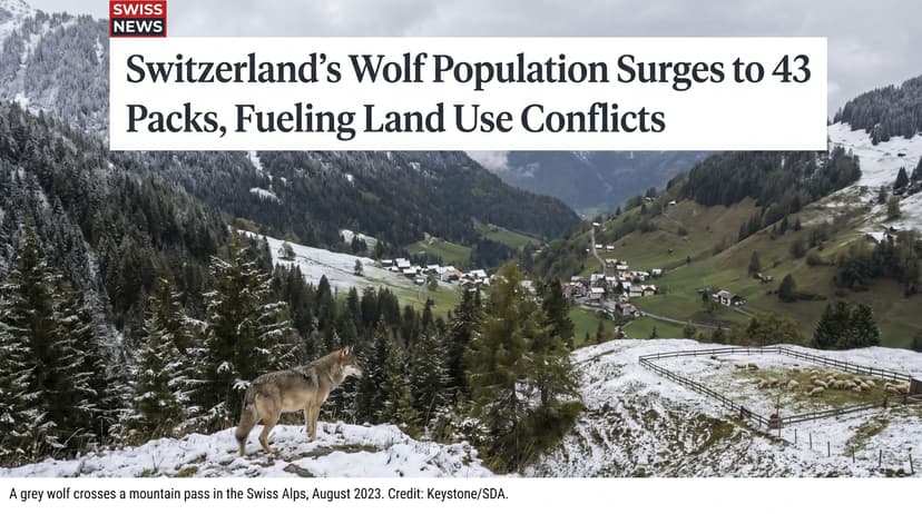 Switzerland's Wolf Population Surges to 43 Packs, Fueling Land Use Conflicts