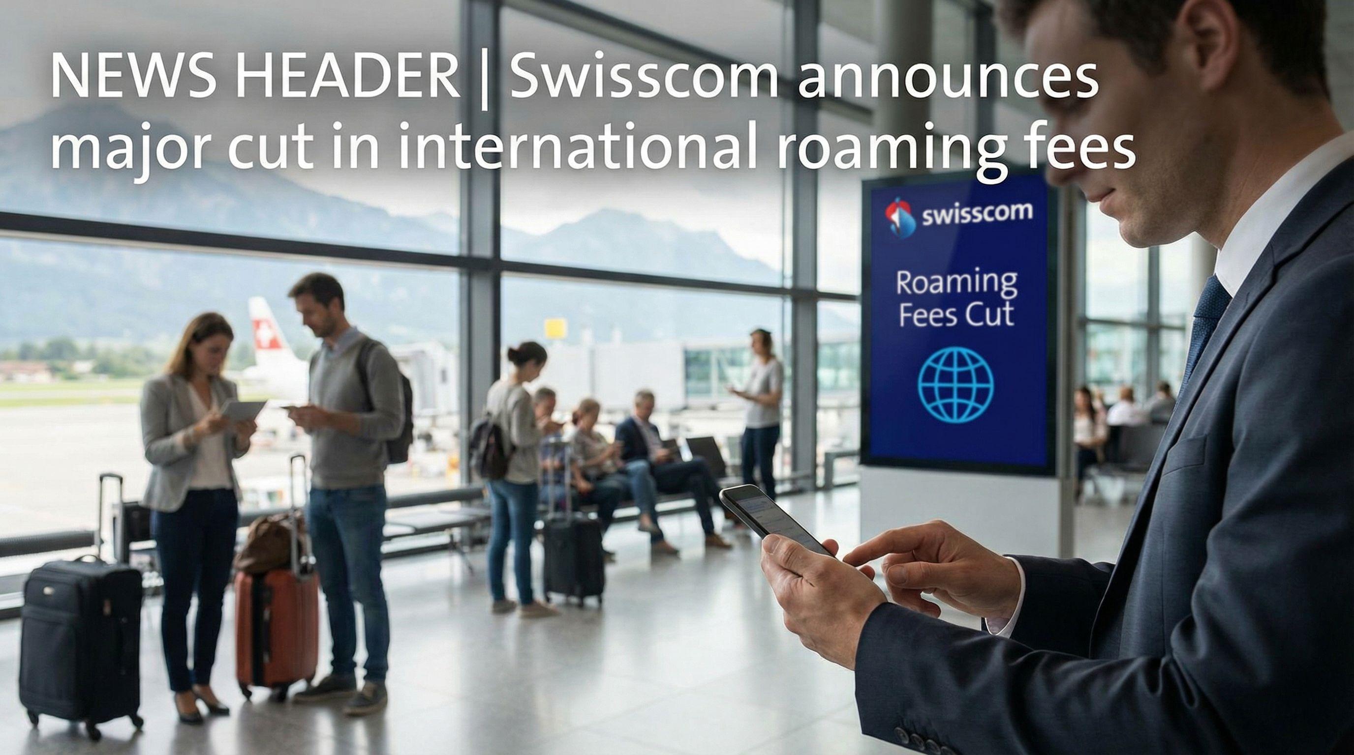 Swisscom announces major cut in international roaming fees