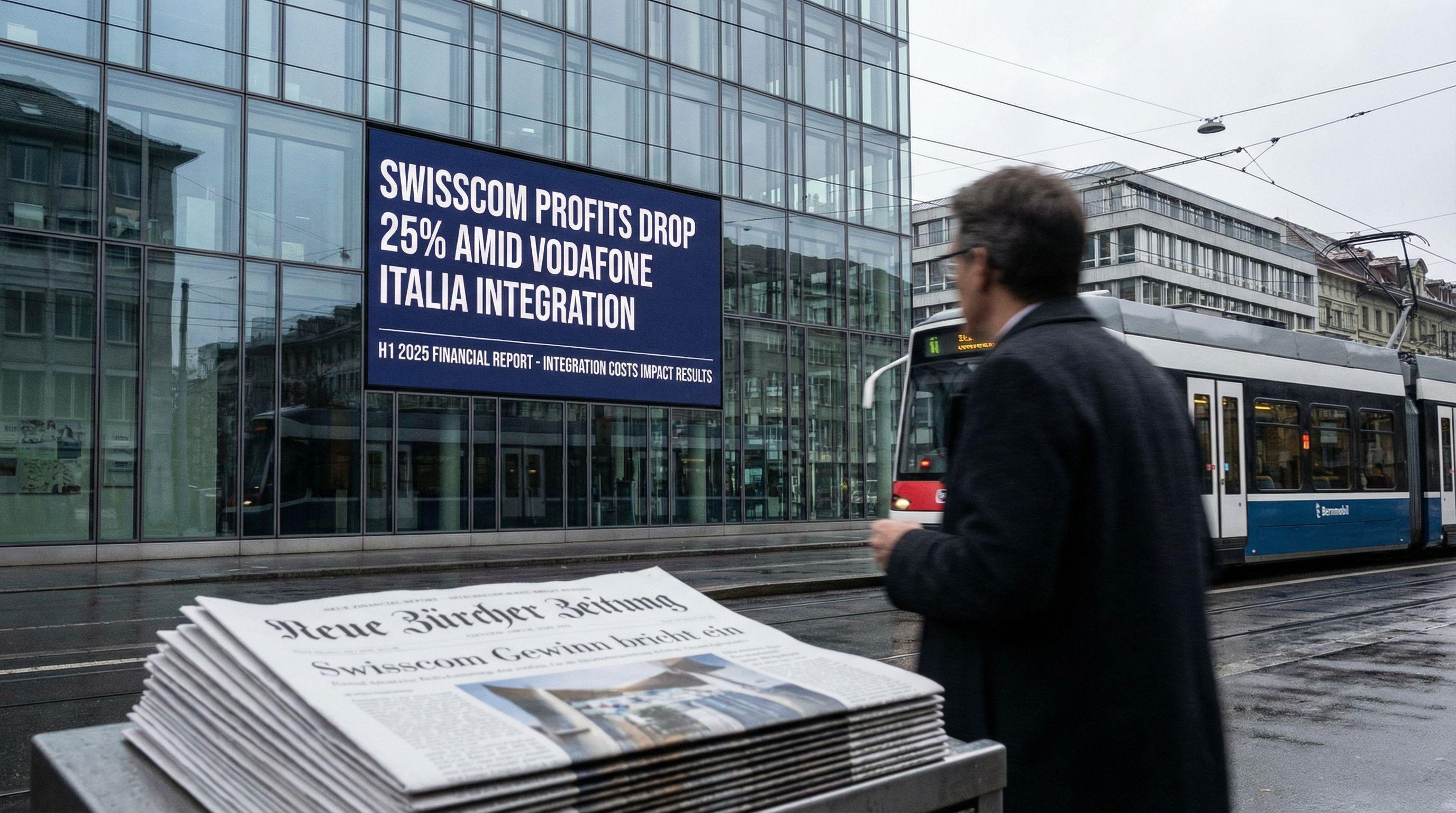 Swisscom profits drop 25% amid Vodafone Italia integration