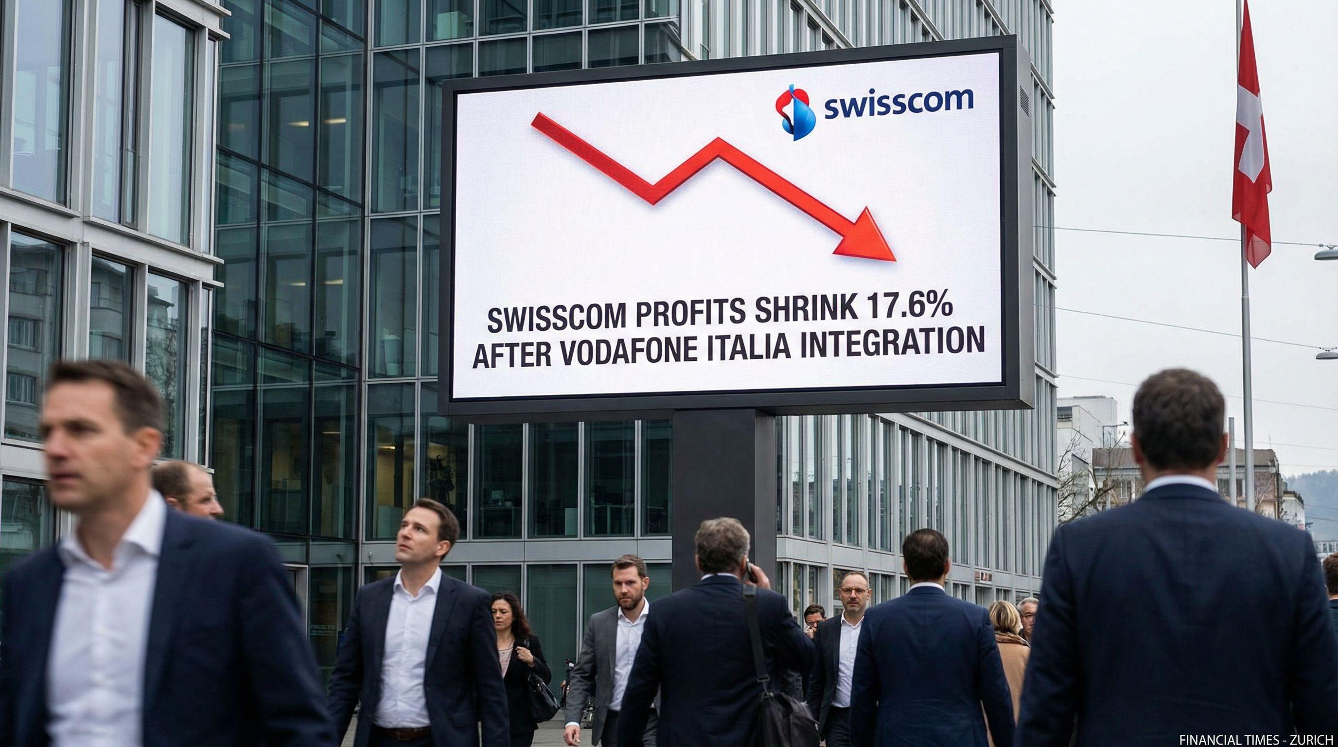 Swisscom Profits Shrink 17.6% After Vodafone Italia Integration
