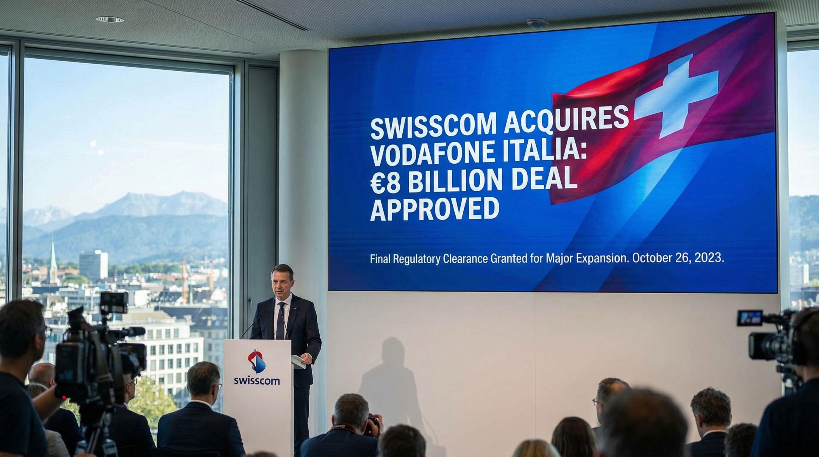 Swisscom's €8 Billion Vodafone Italia Acquisition Approved