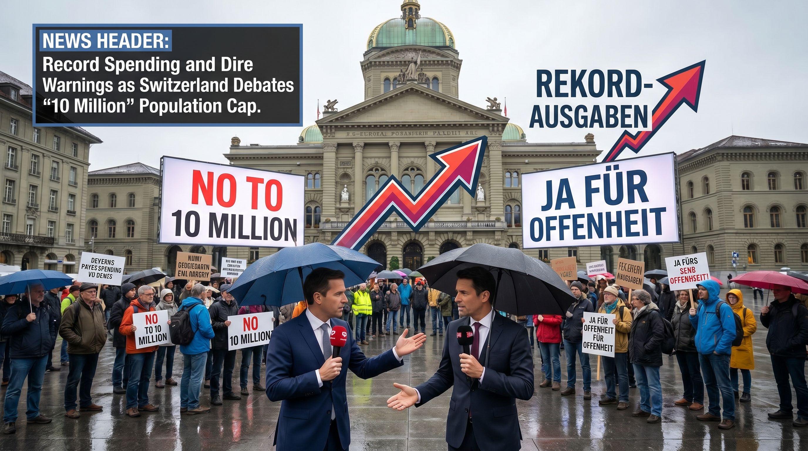 Record Spending and Dire Warnings as Switzerland Debates '10 Million' Population Cap