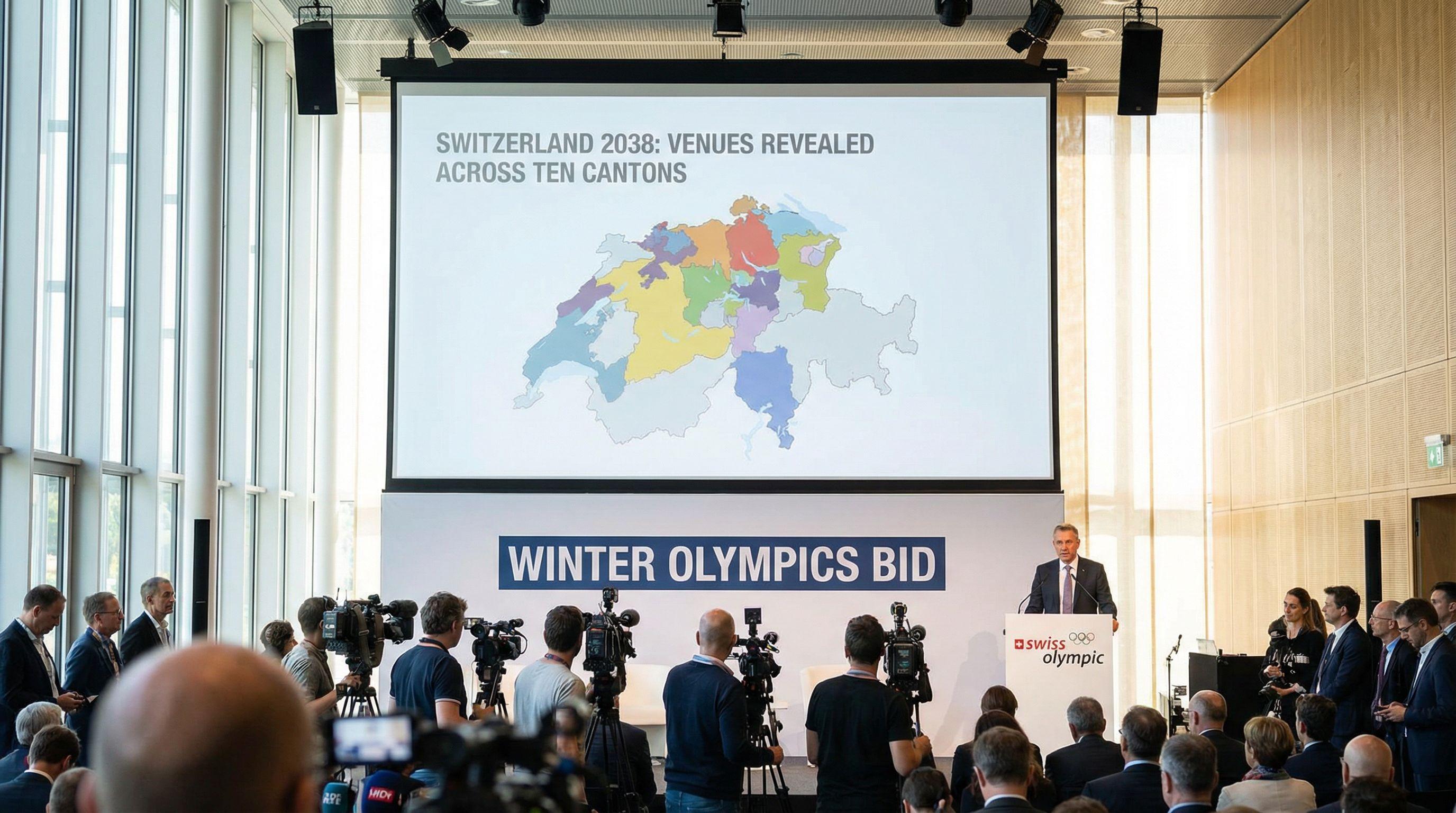 Venues Across Ten Cantons Revealed for Switzerland's 2038 Winter Olympics Bid