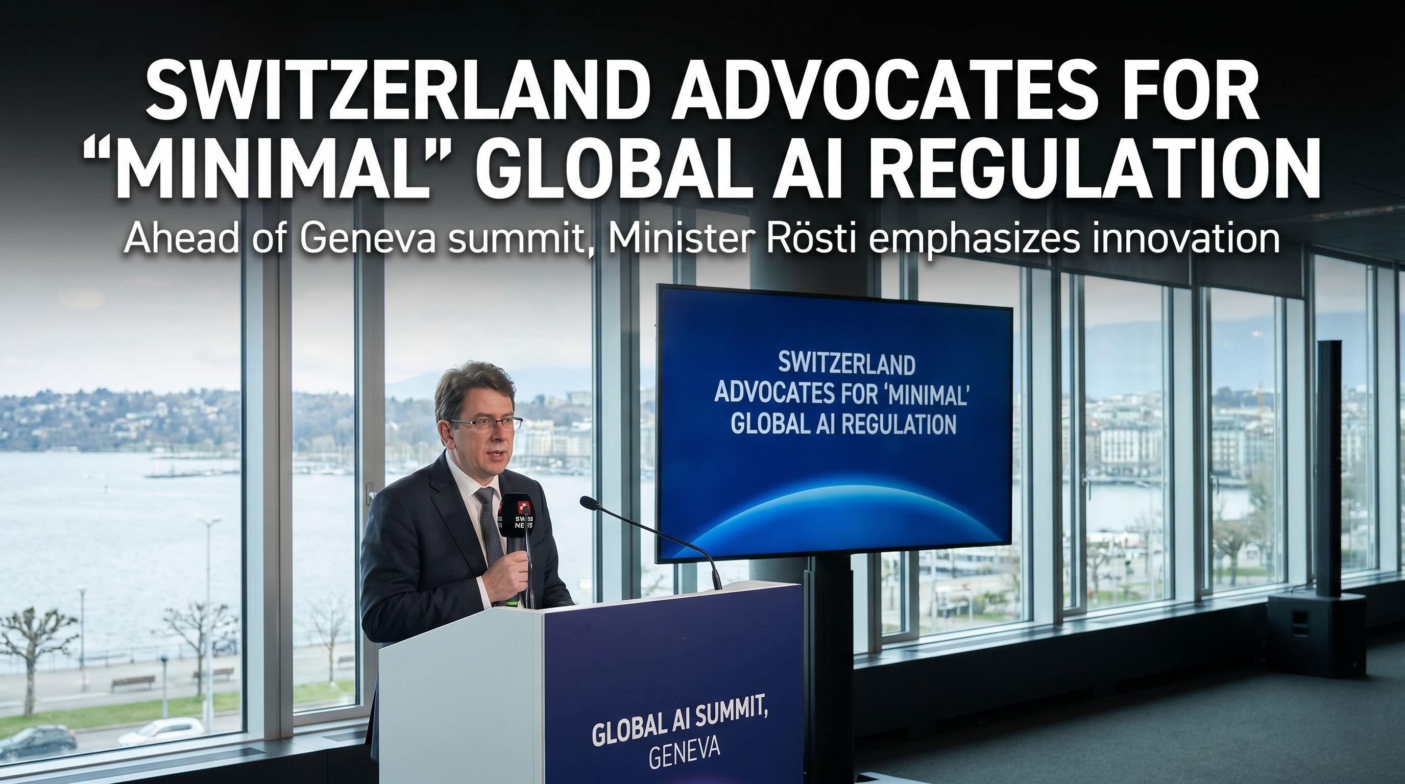 Switzerland Advocates for 'Minimal' Global AI Regulation