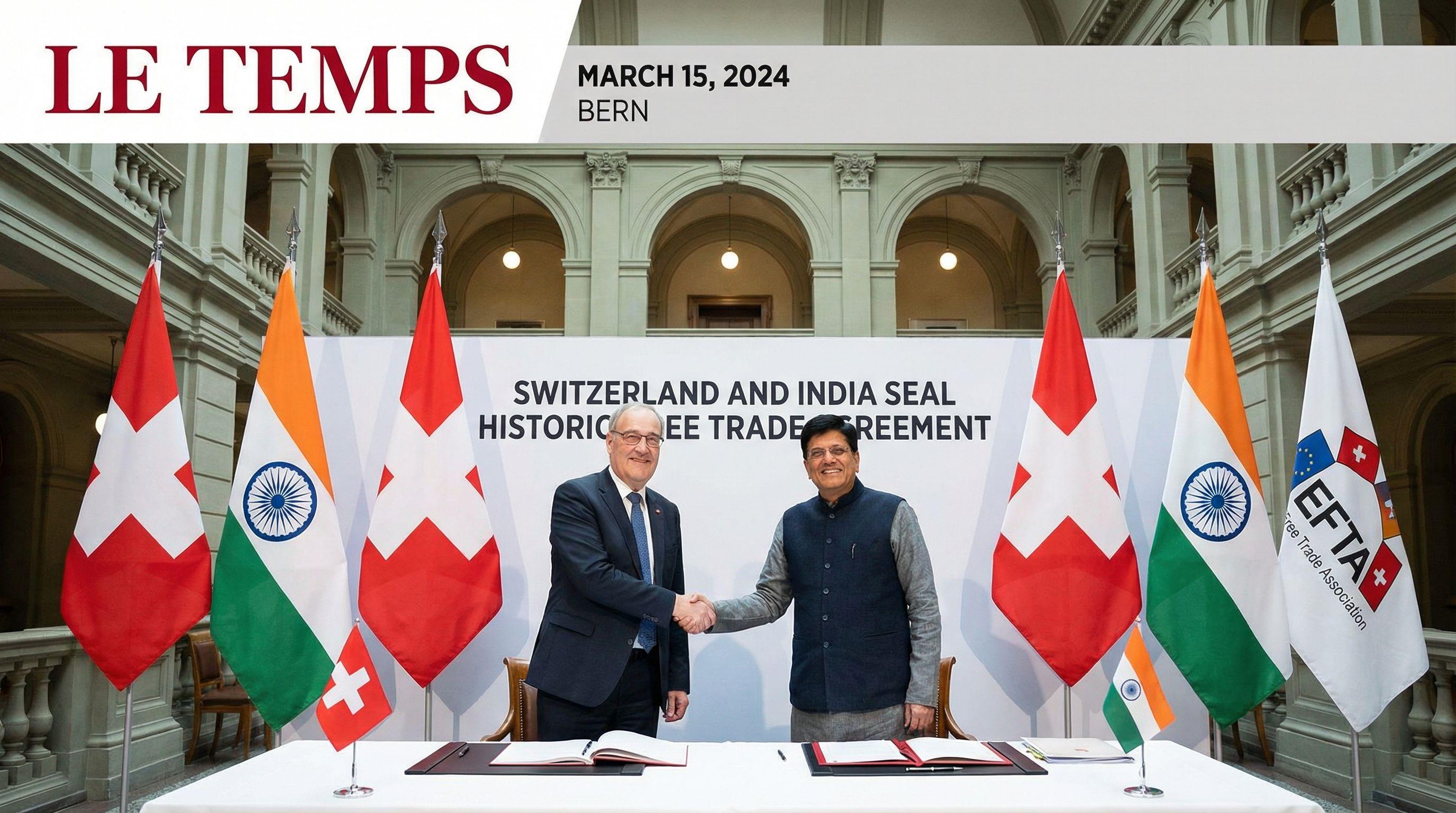 Switzerland and India Seal Historic Free Trade Agreement