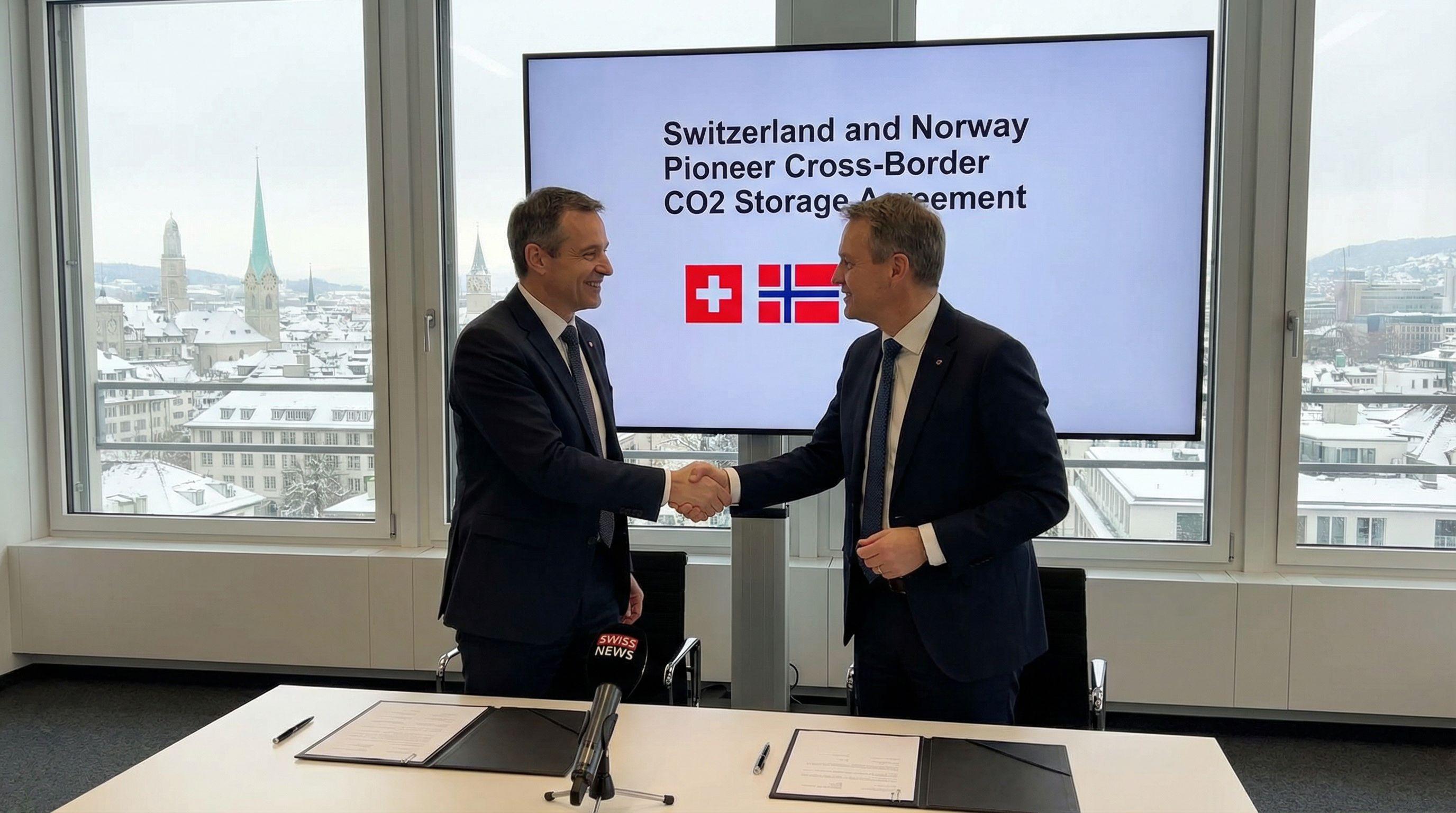Switzerland and Norway Pioneer Cross-Border CO2 Storage Agreement