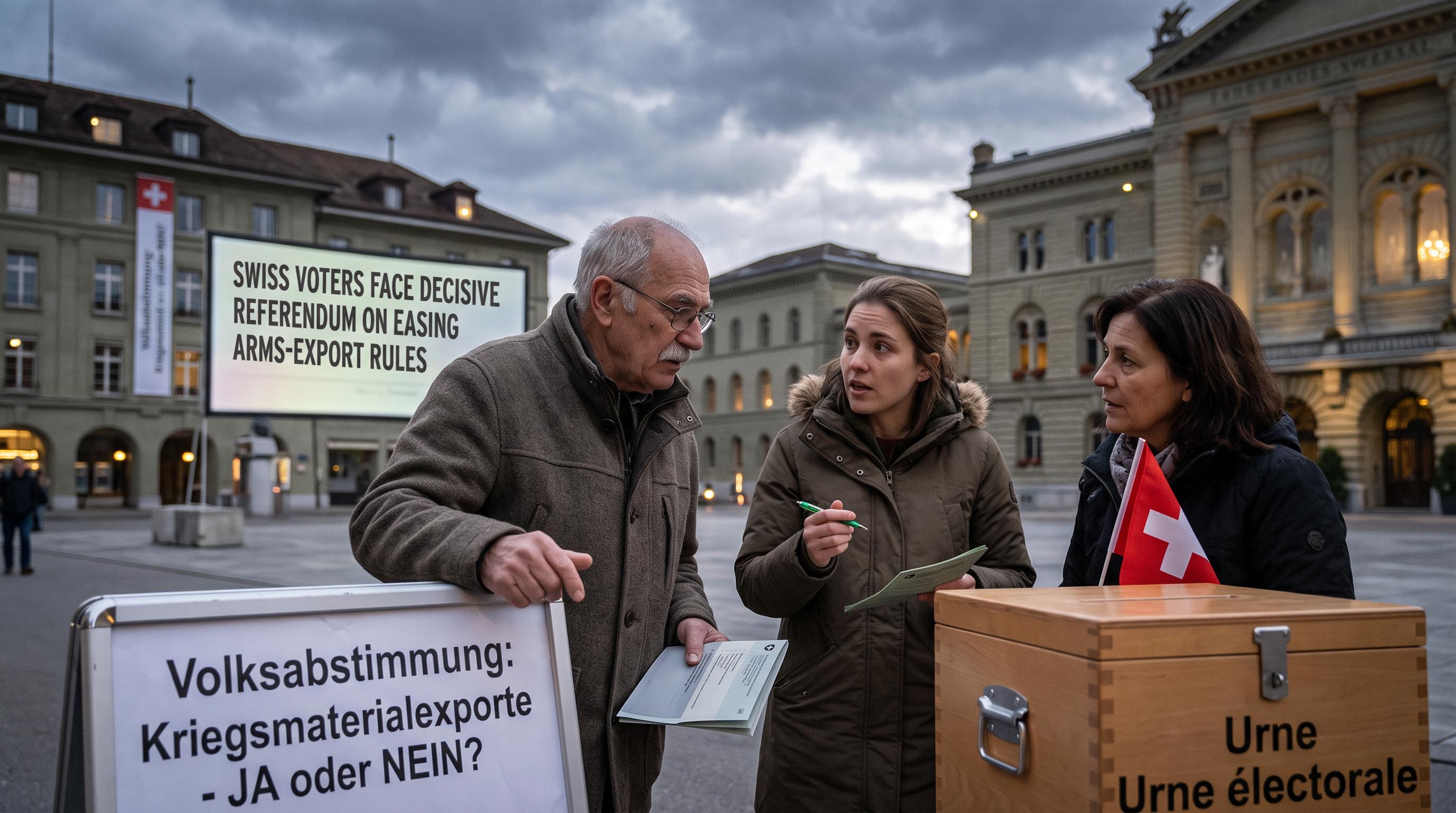 Swiss voters face decisive referendum on easing arms-export rules