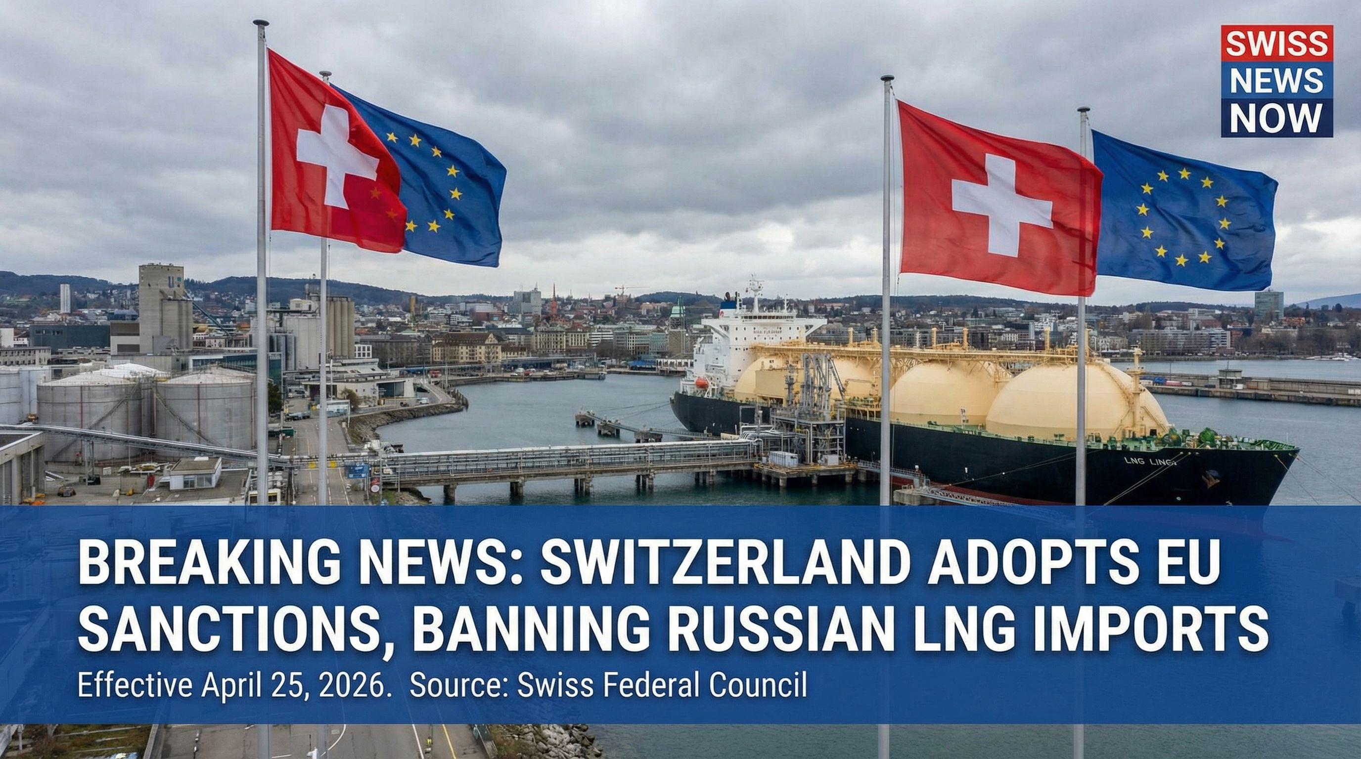 Switzerland Adopts EU Sanctions, Banning Russian LNG Imports