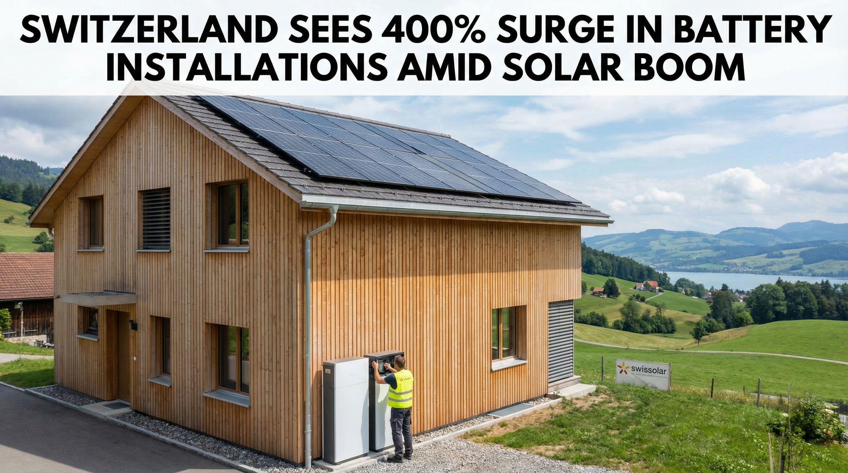 Switzerland Sees 400% Surge in Battery Installations Amid Solar Boom