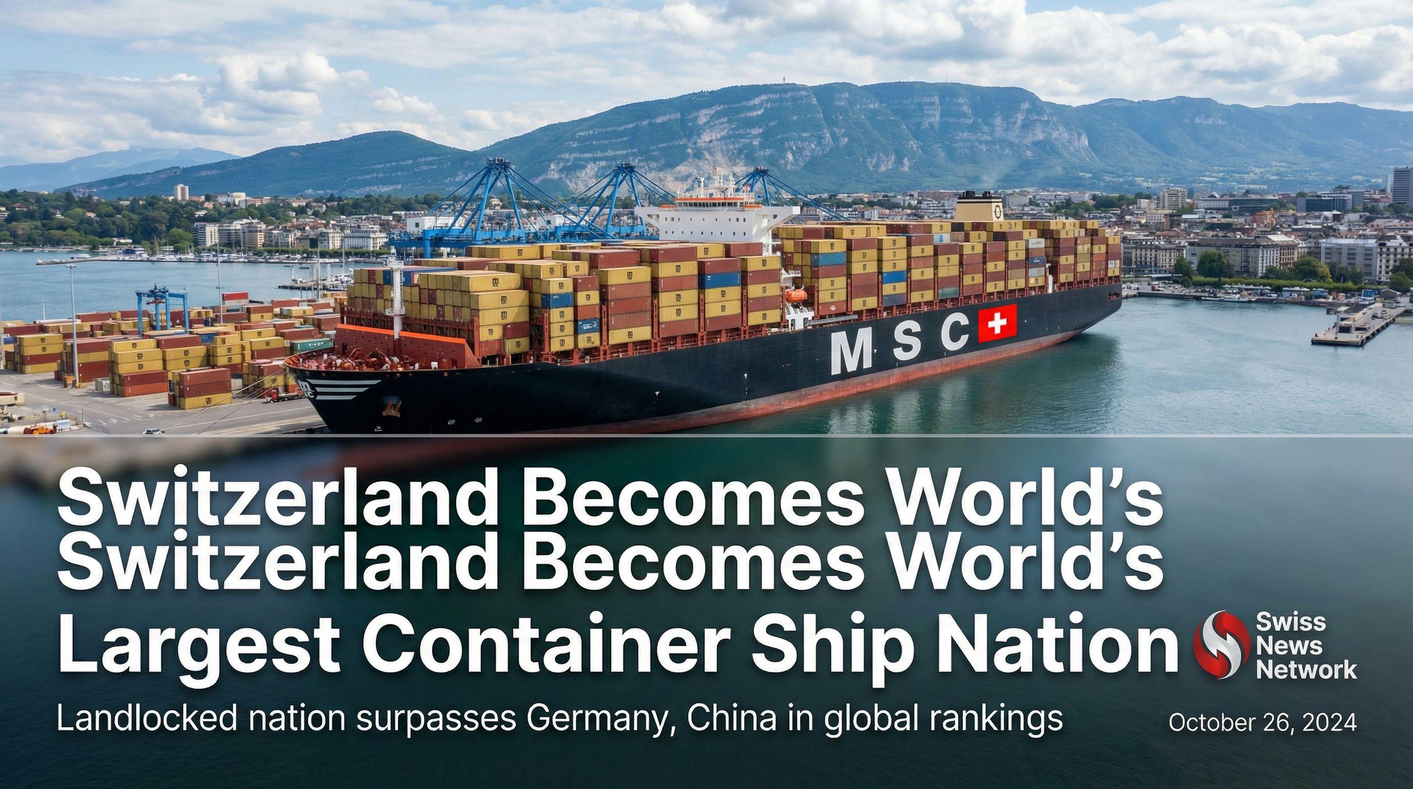 Switzerland Becomes World's Largest Container Ship Nation