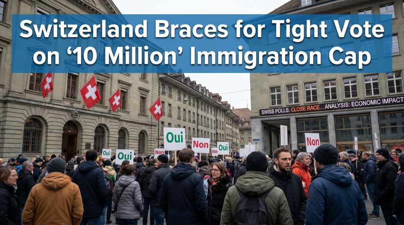 Switzerland Braces for Tight Vote on '10 Million' Immigration Cap
