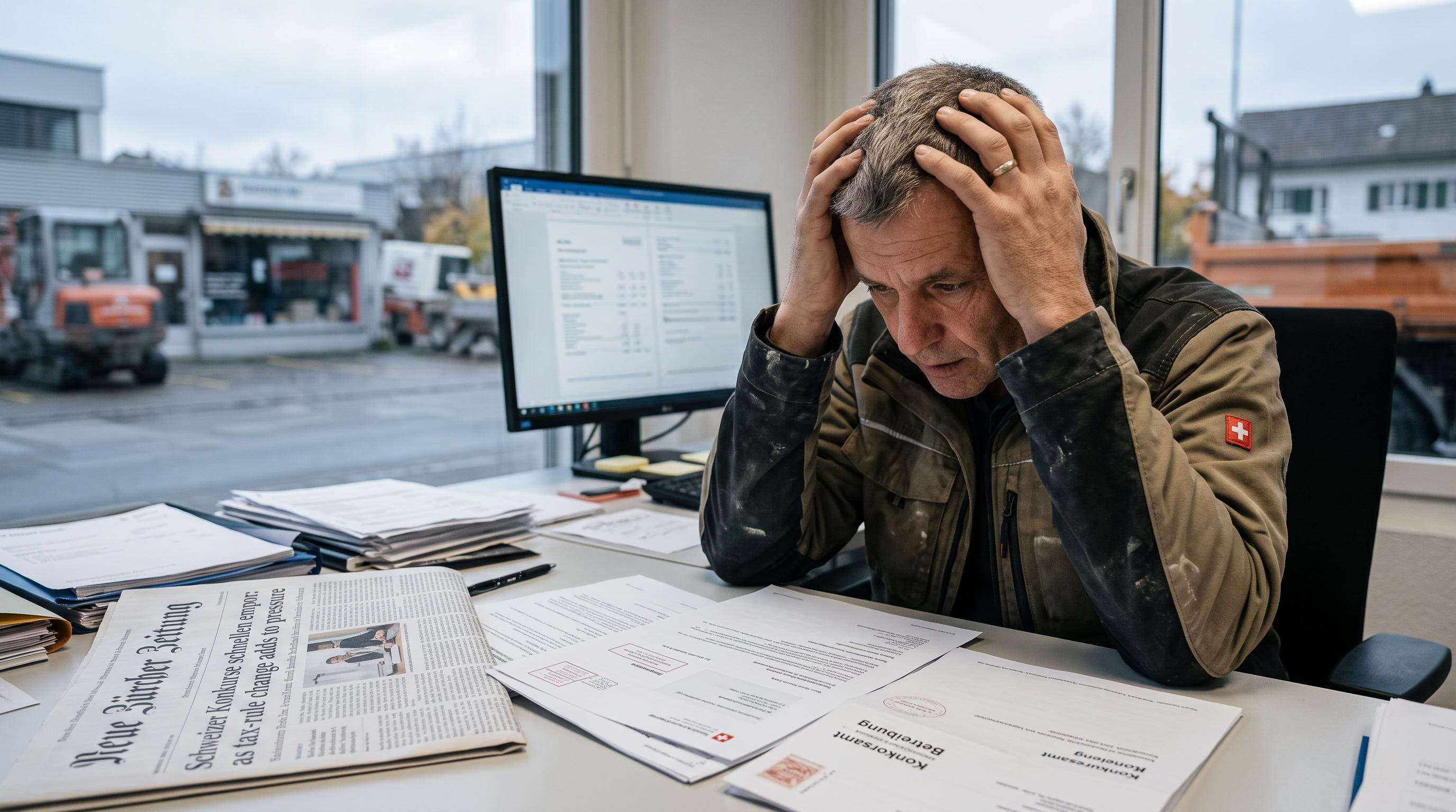 Swiss business bankruptcies surge as tax-rule change adds to pressure
