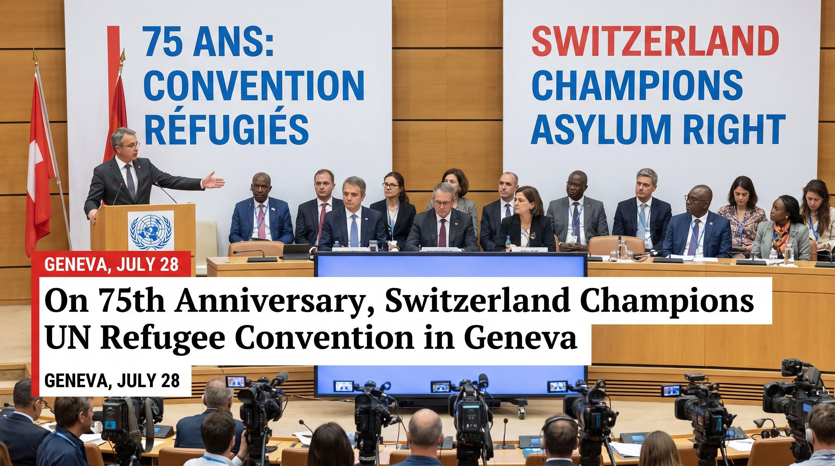 On 75th Anniversary, Switzerland Champions UN Refugee Convention in Geneva