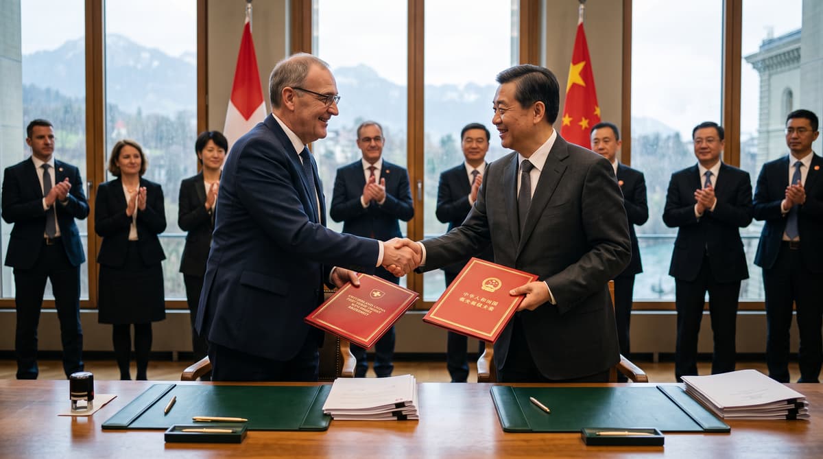 Switzerland and China sign updated trade deal to remove tariffs on exports