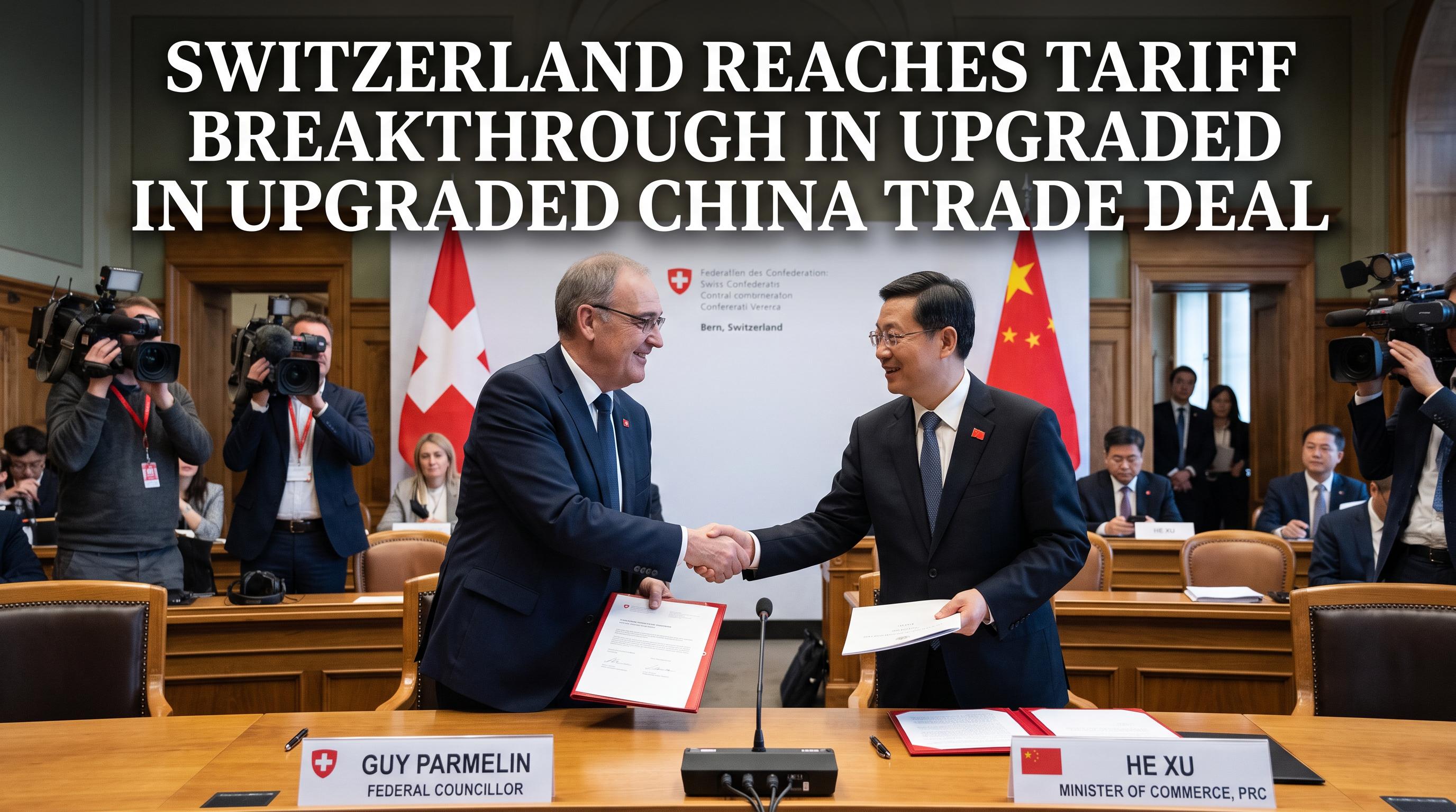 Switzerland reaches tariff breakthrough in upgraded China trade deal