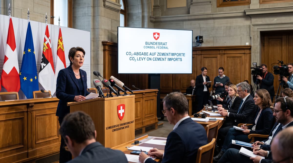 Swiss government backs CO₂ levy on cement imports
