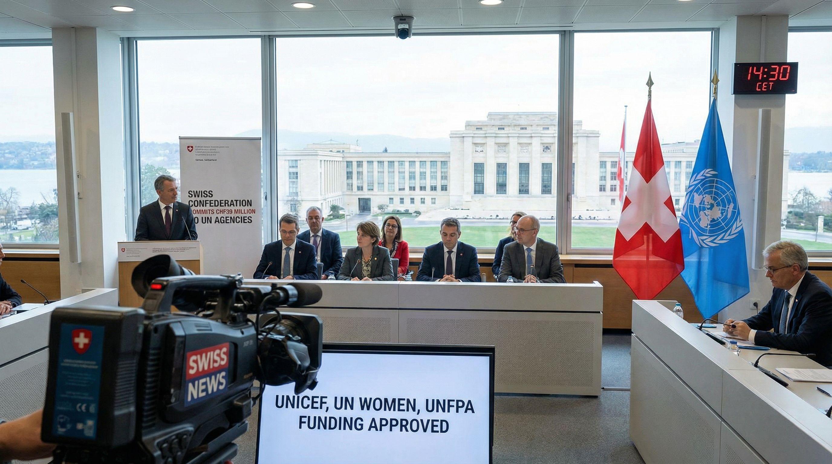 Switzerland commits CHF39 million to UN agencies