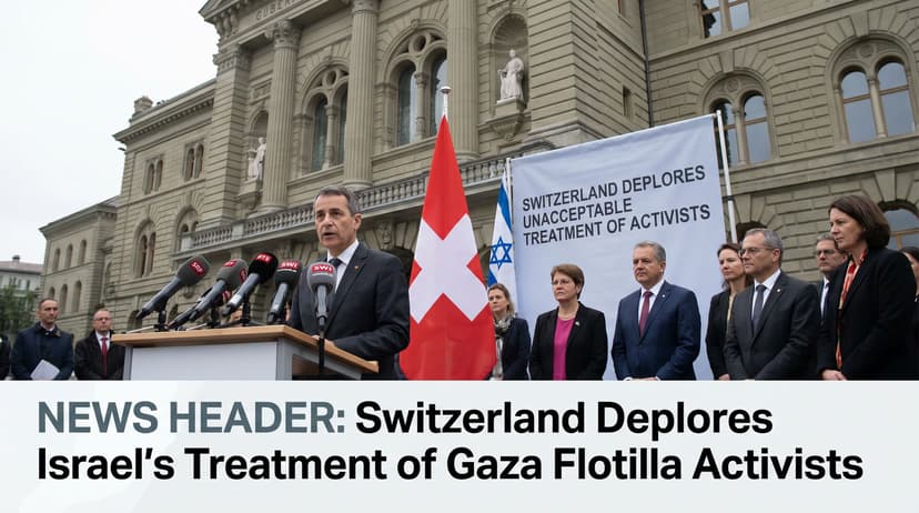 Switzerland Deplores Israel's Treatment of Gaza Flotilla Activists