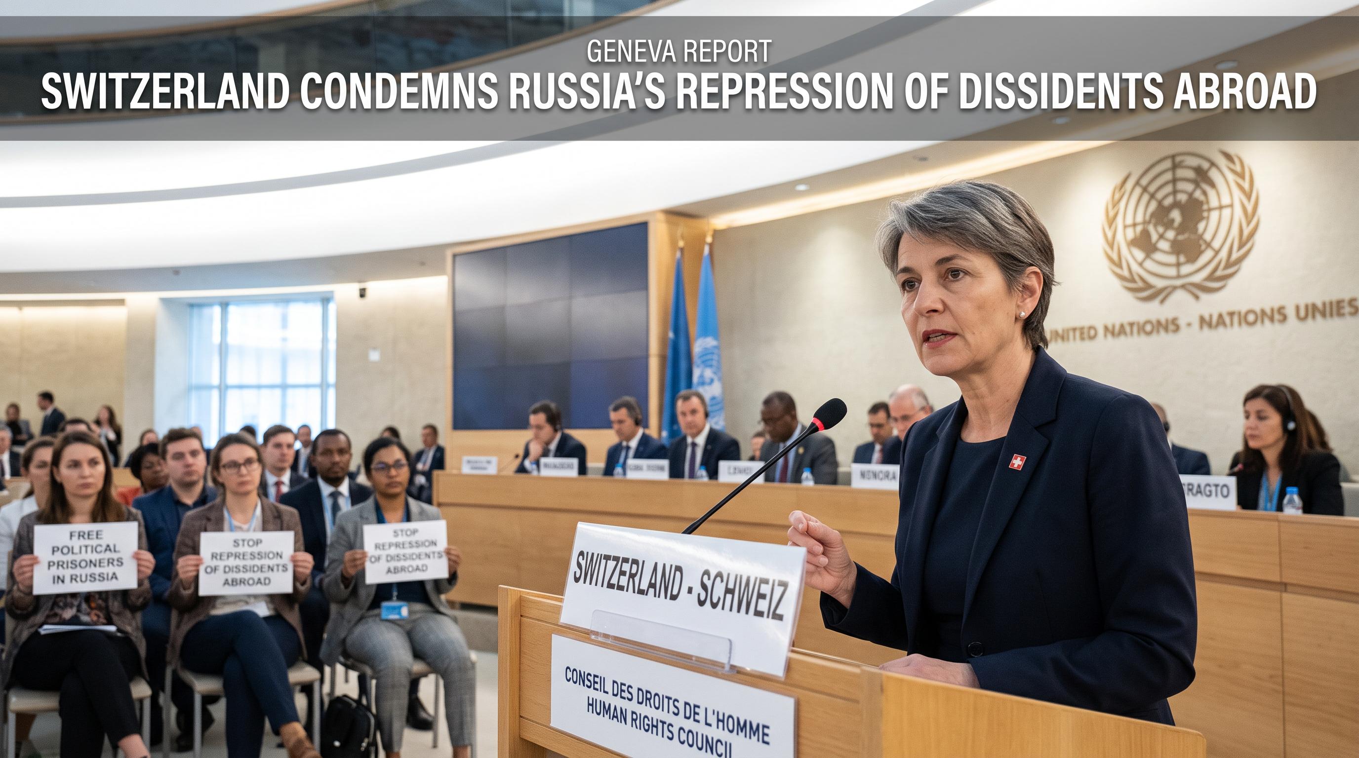 Switzerland condemns Russia’s repression of dissidents abroad
