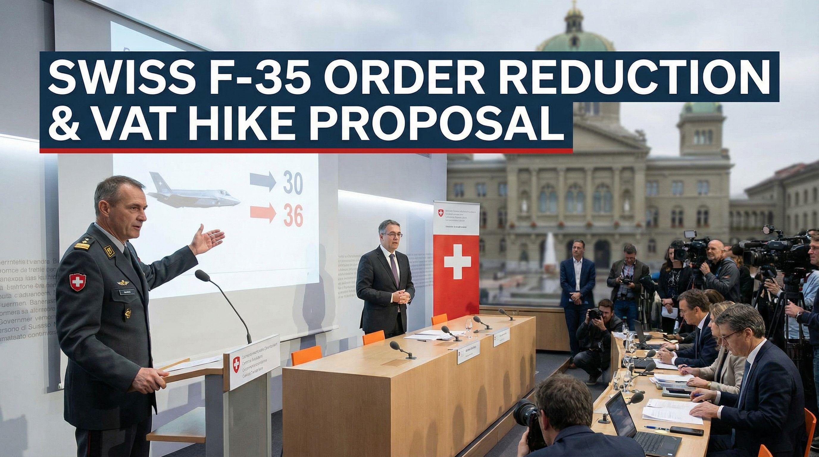 Switzerland to Cut F-35 Fighter Jet Order Amid Push for VAT Hike to Fund Army