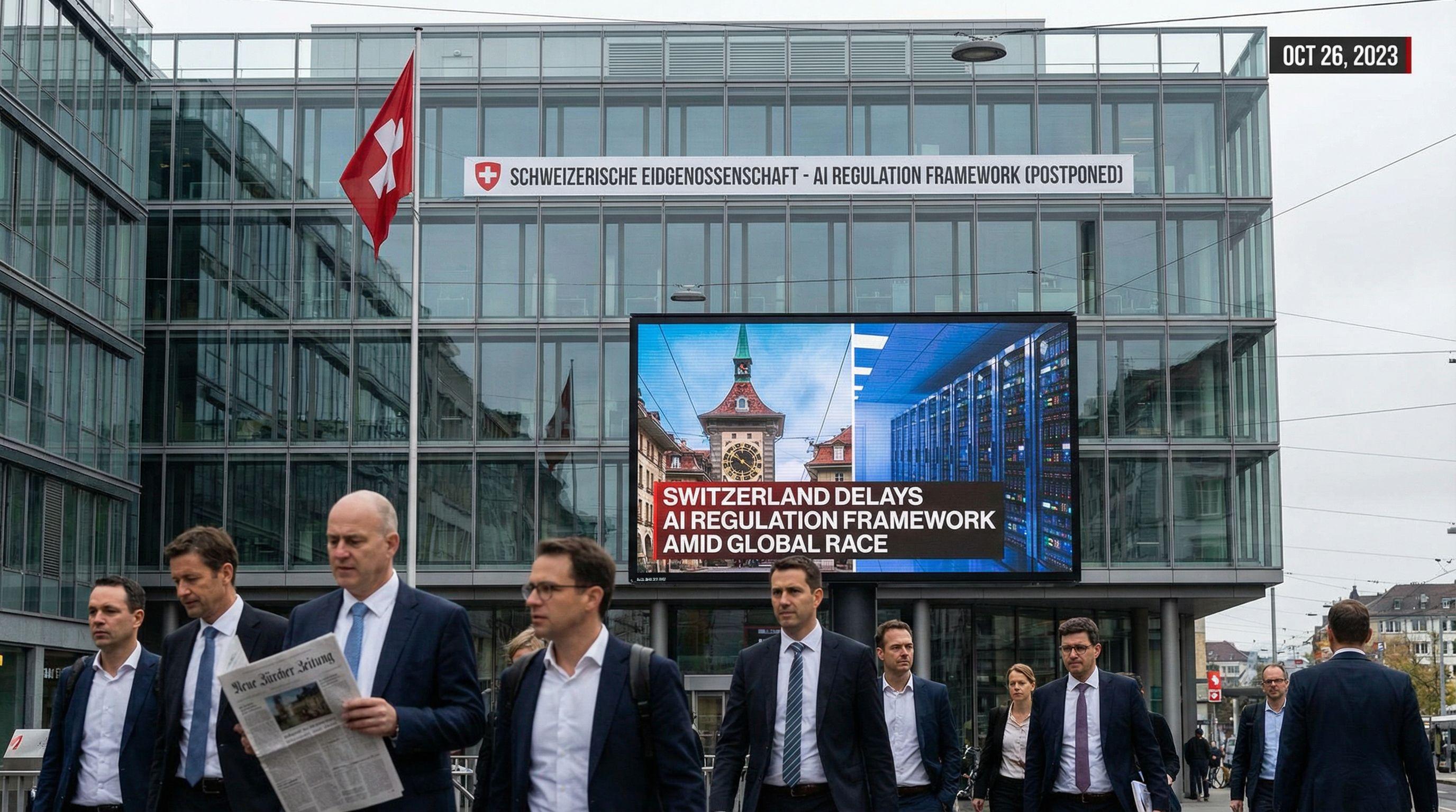 Switzerland Delays AI Regulation Framework Amid Global Race