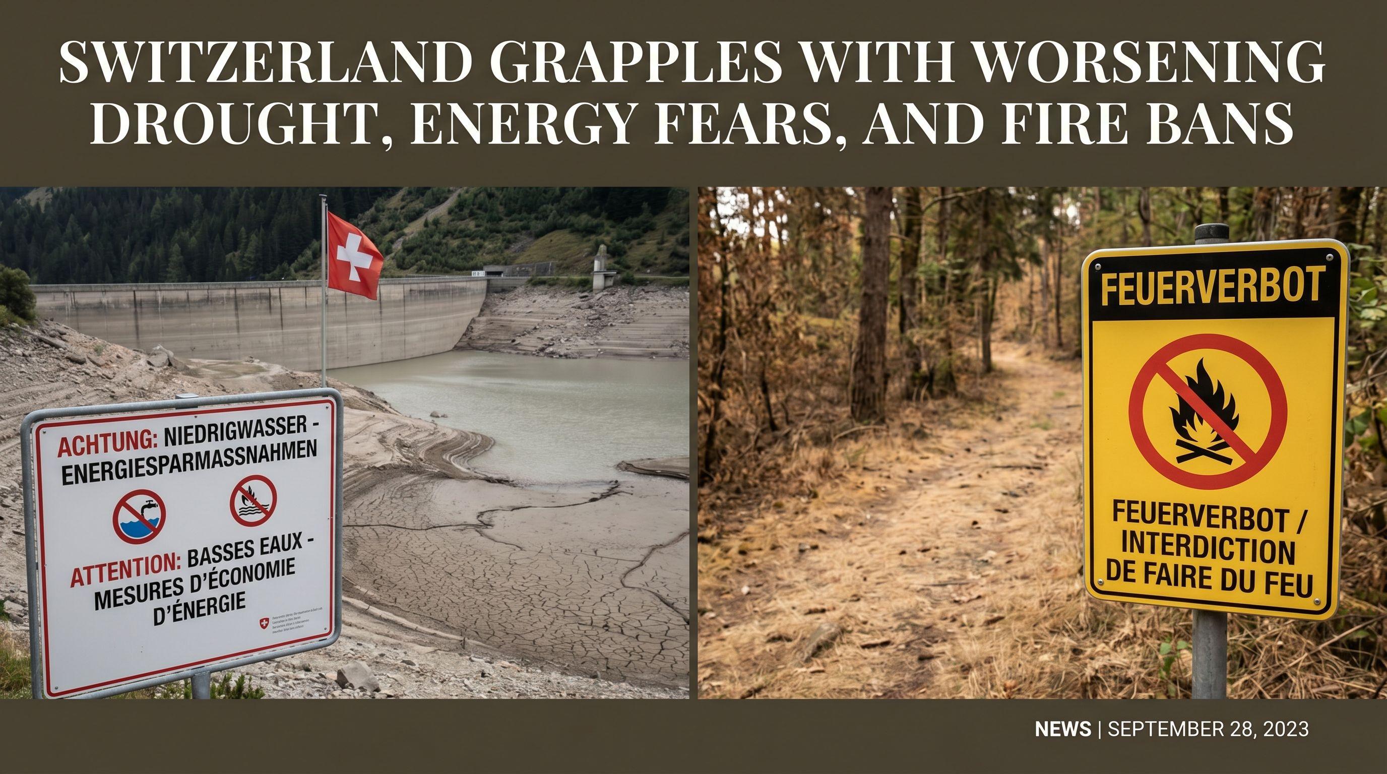 Switzerland Grapples with Worsening Drought, Energy Fears, and Fire Bans