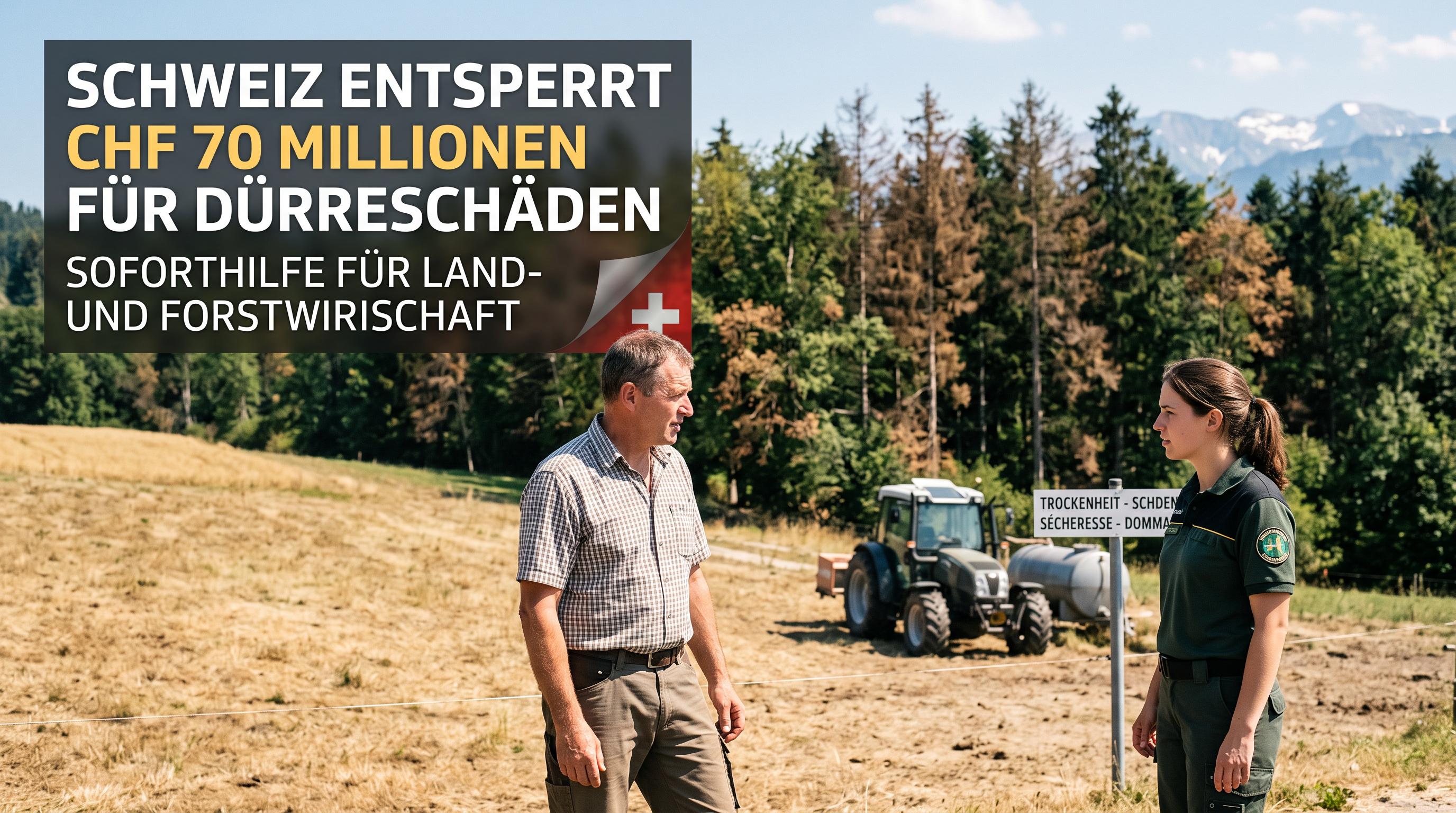 Switzerland unlocks CHF70 million to address drought damage