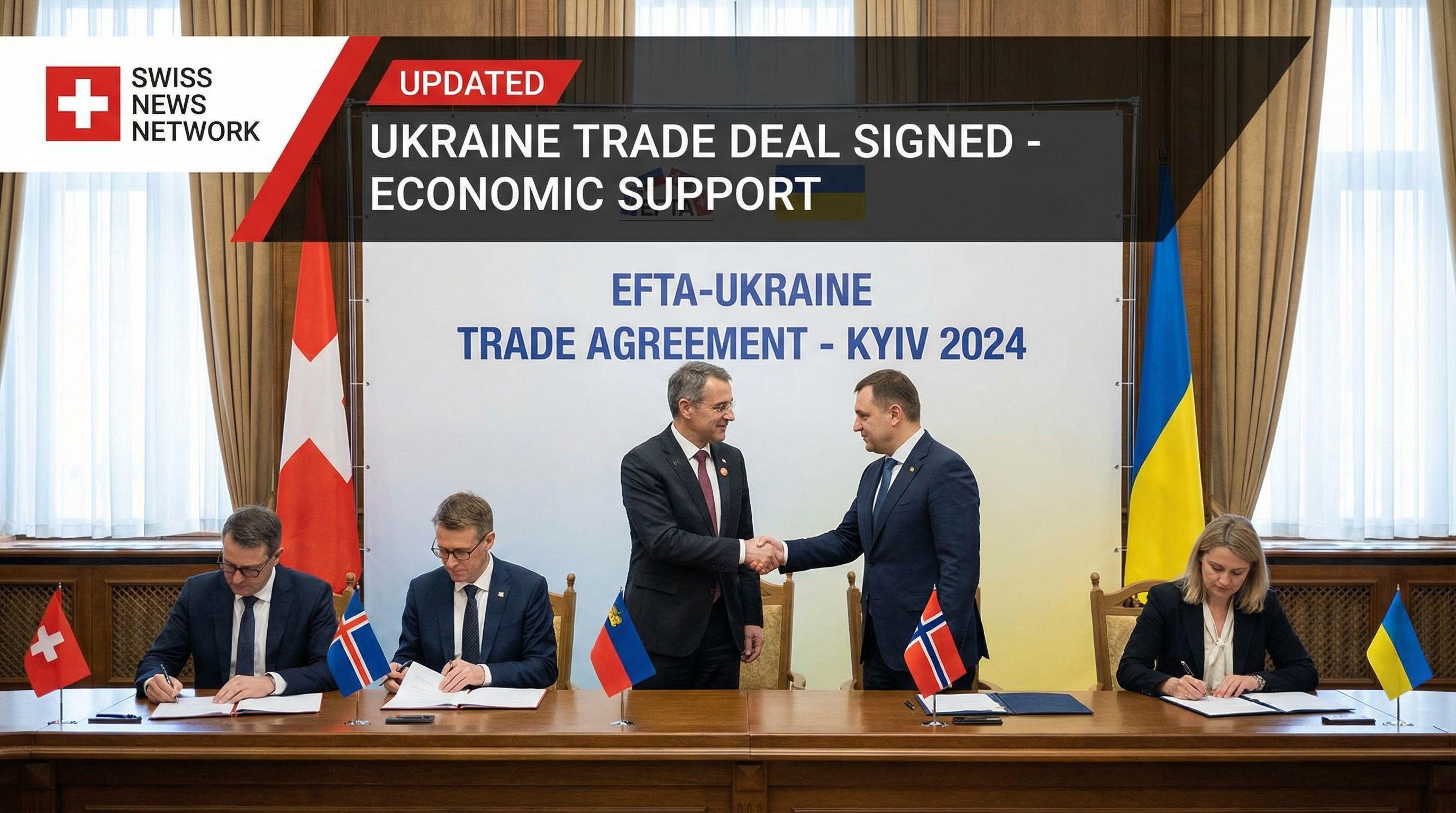 Switzerland-EFTA Sign Updated Ukraine Trade Agreement