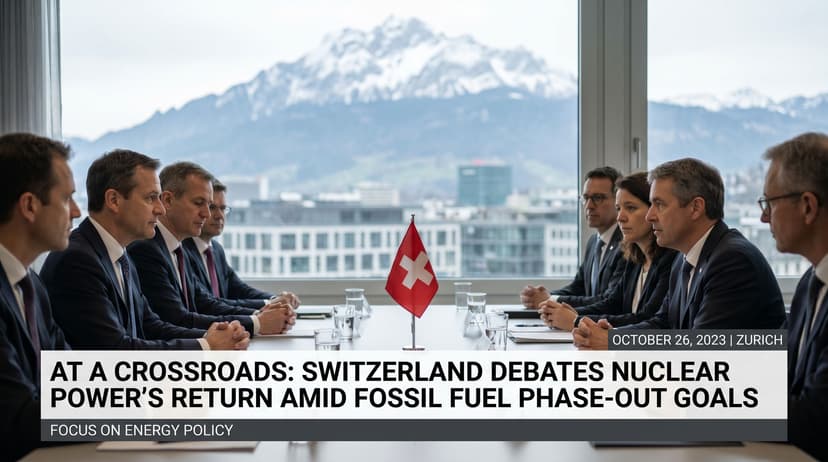 At a Crossroads: Switzerland Debates Nuclear Power's Return Amid Fossil Fuel Phase-Out Goals